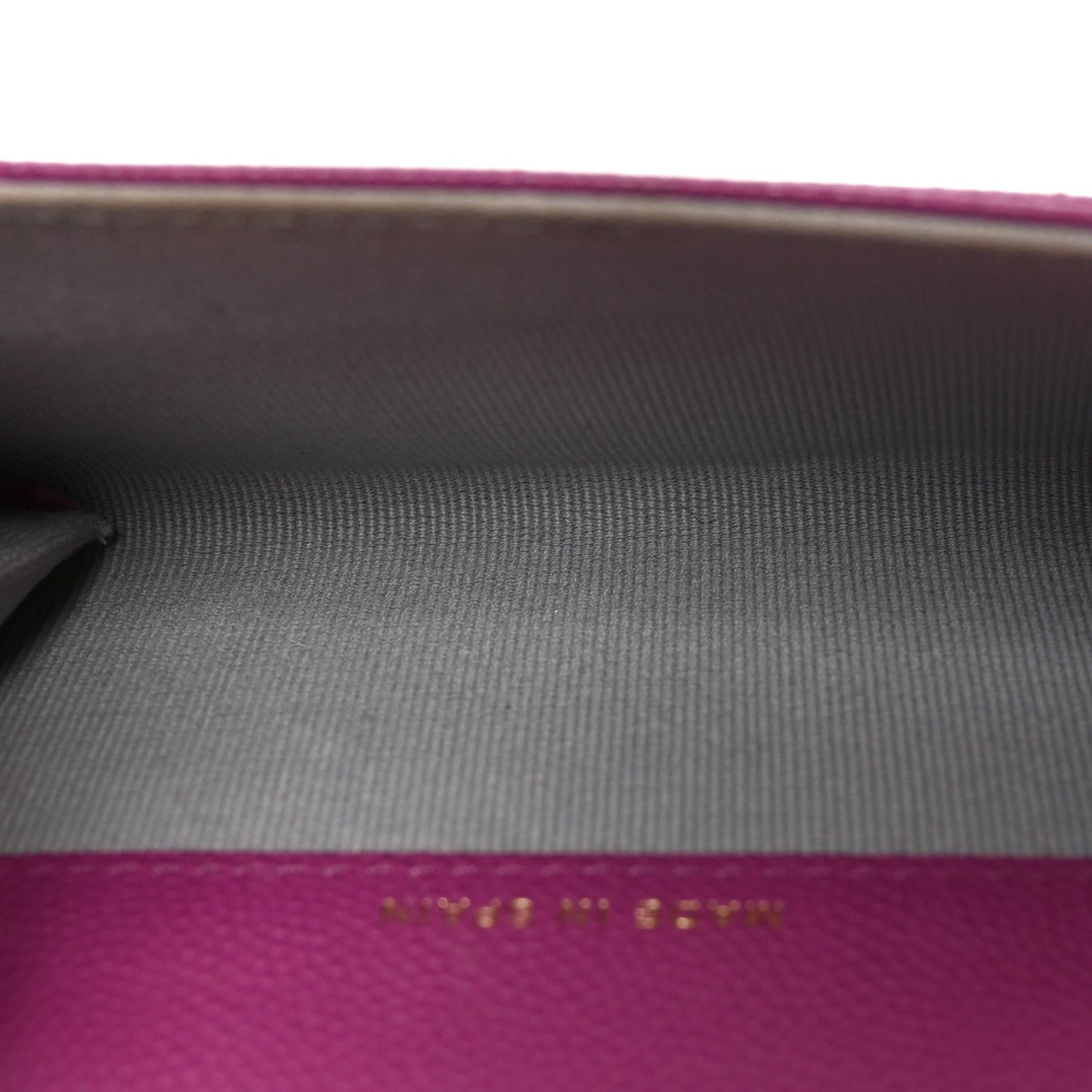 Caviar Quilted Textured CC Flap Card Holder Purple