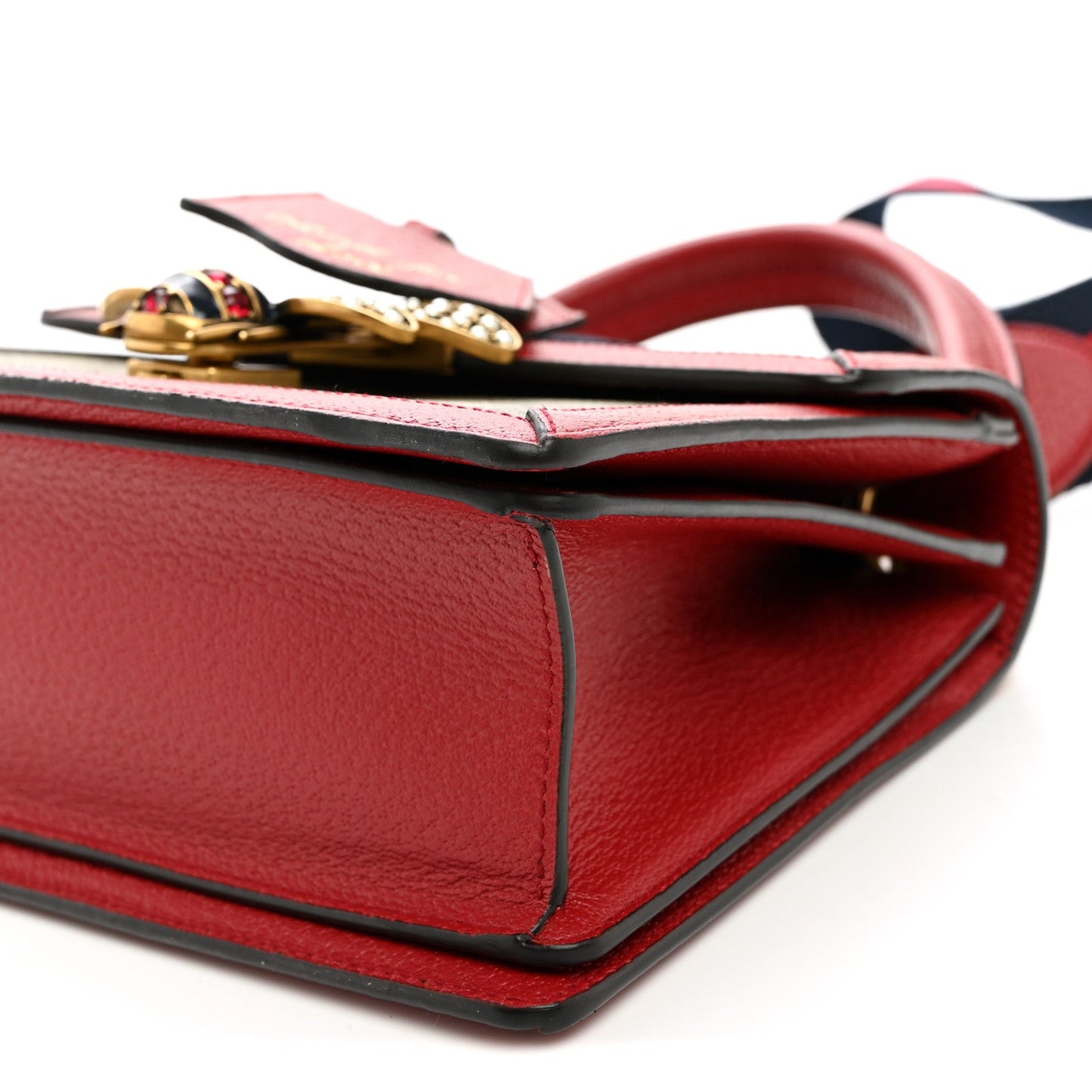 GG Supreme Monogram Small Queen Margaret Top Handle Bag Red