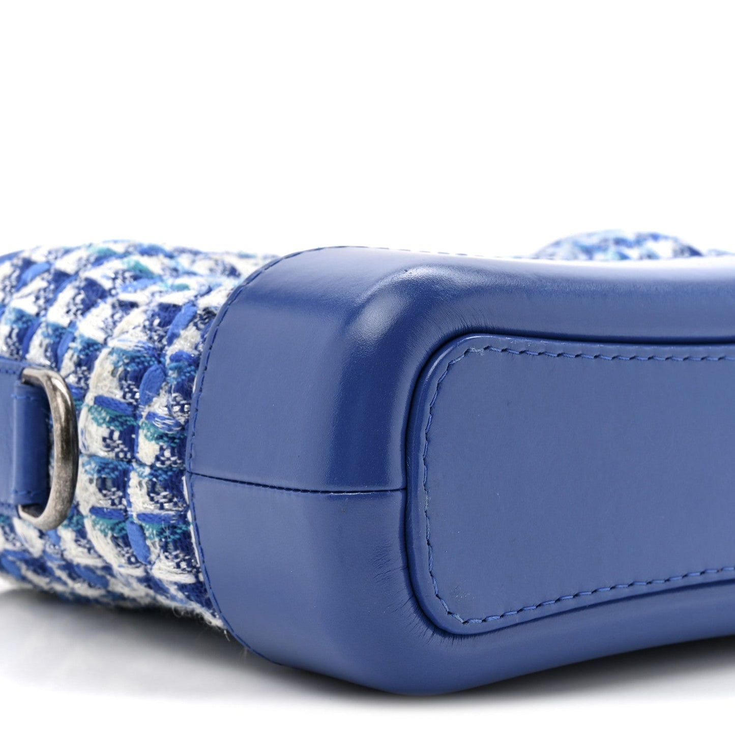 Tweed Calfskin Small Gabrielle Hobo Royal Blue