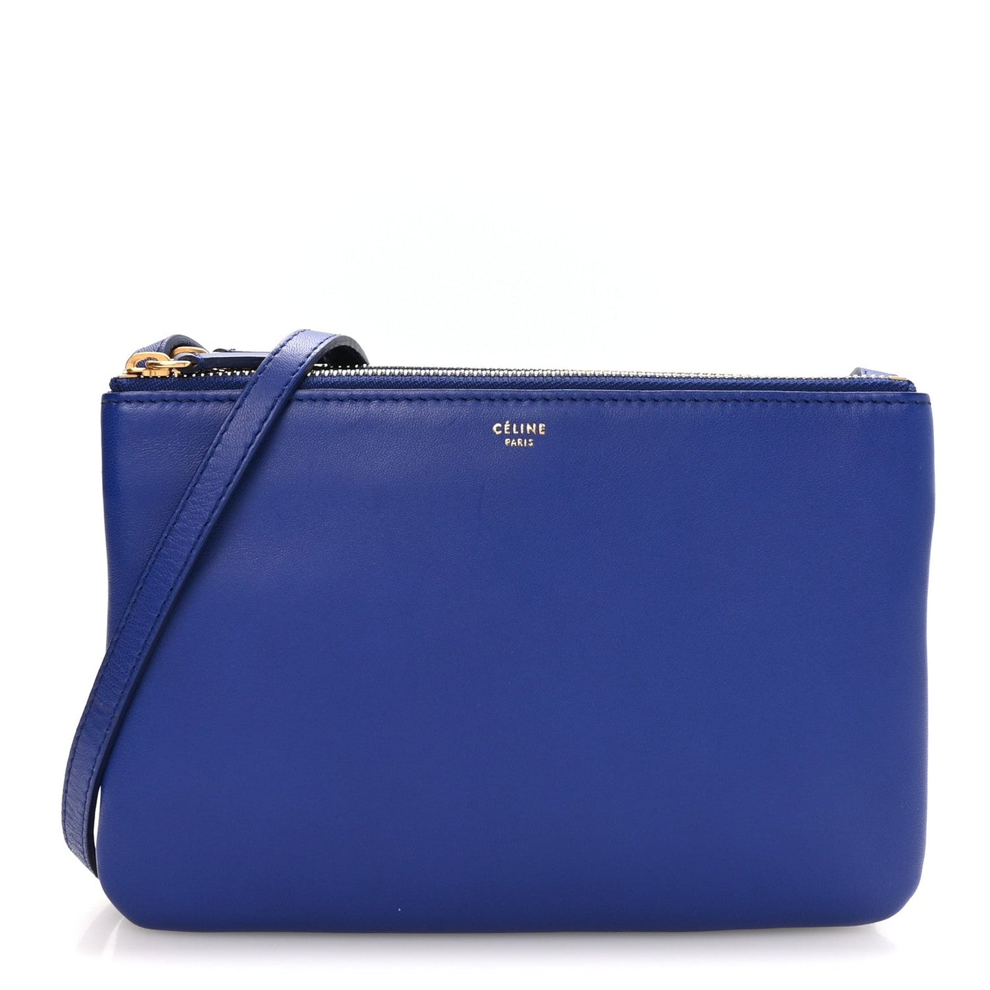 Lambskin Small Trio Crossbody Bag Indigo