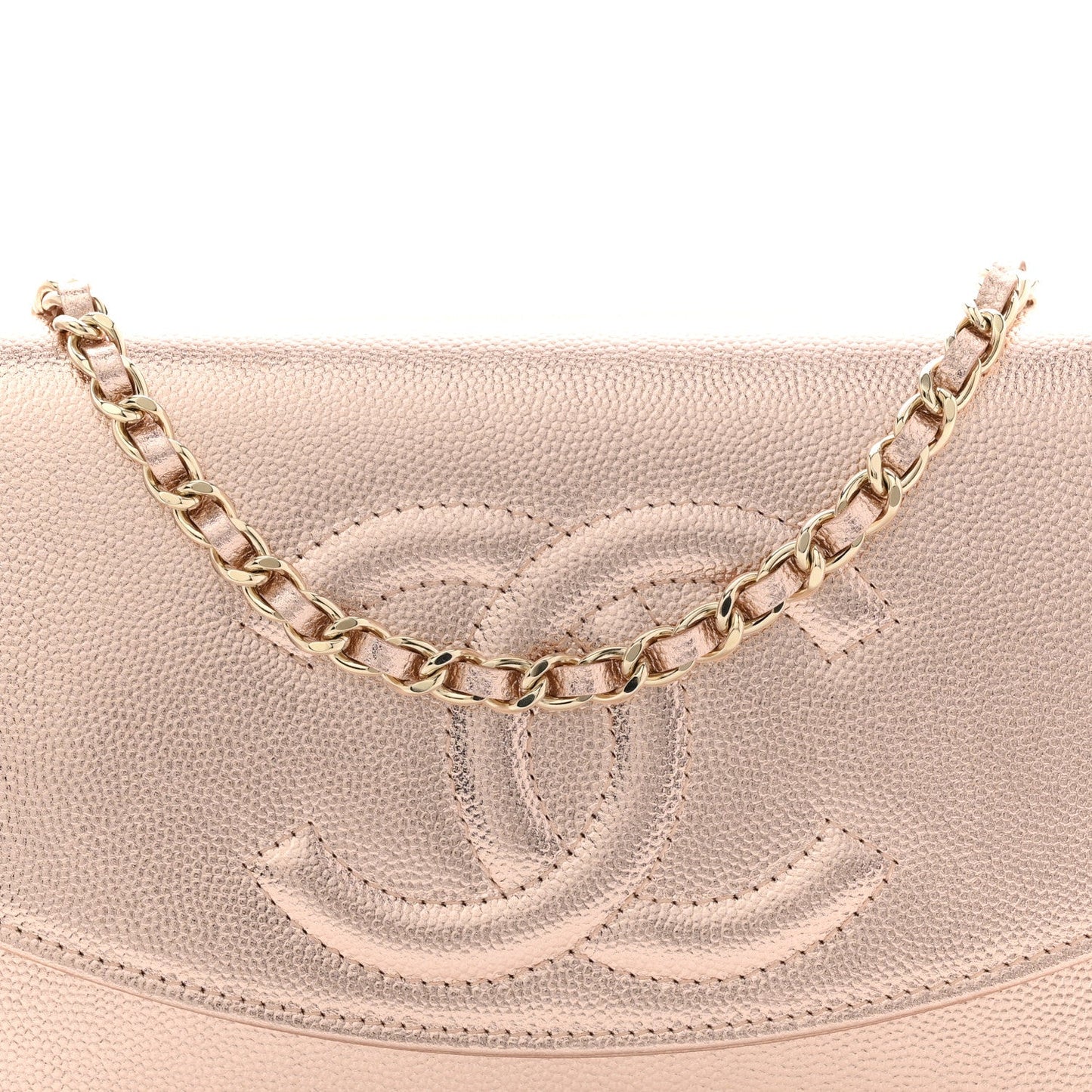Metallic Caviar Timeless CC Wallet On Chain WOC Copper