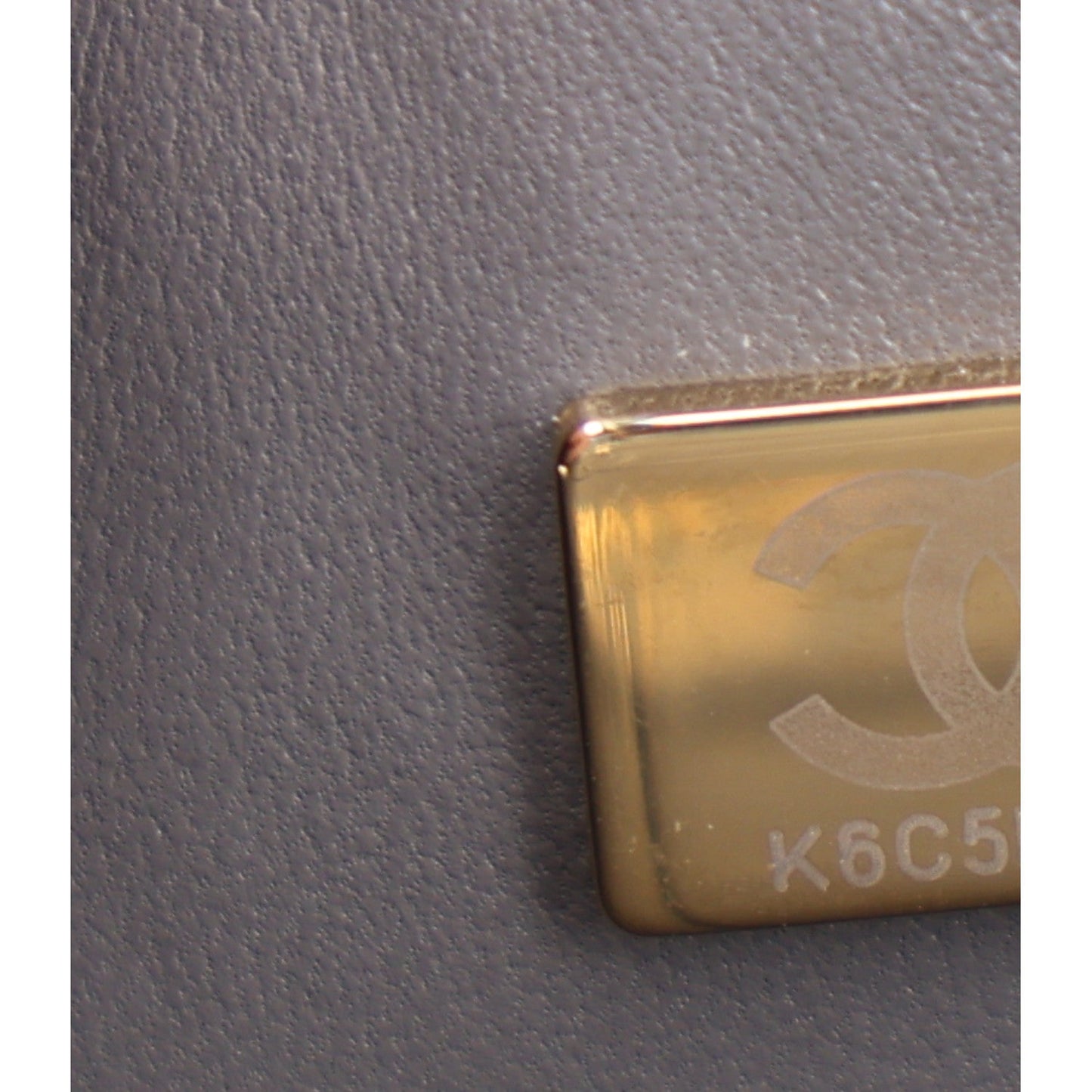 Lambskin Quilted Small Double Flap Grey