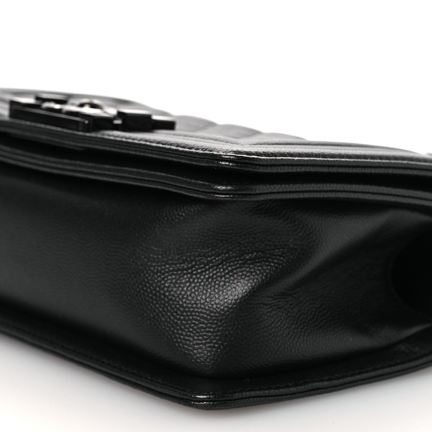 Caviar Quilted Small Boy Flap So Black