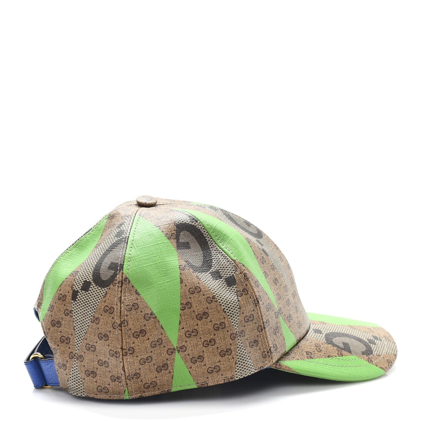 GG Supreme Monogram Mix Textured Patchwork Rhombus Baseball Hat XL Beige