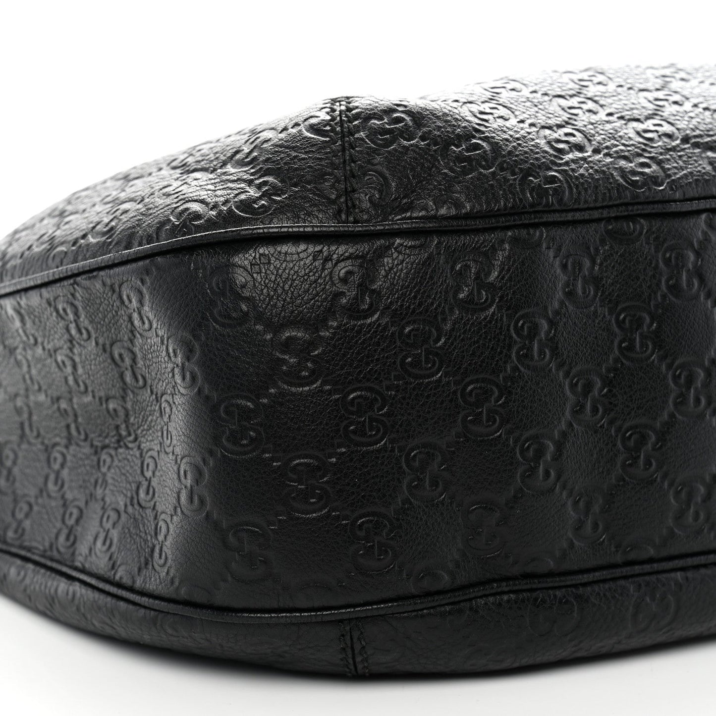 Guccissima Large New Ladies Web Hobo Black