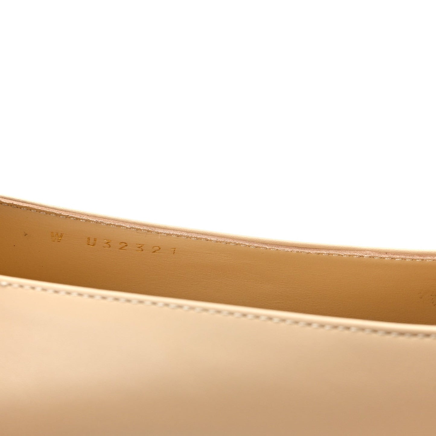 Lambskin Cap Toe CC Uniform Ballerina Flats 40.5 Beige Black