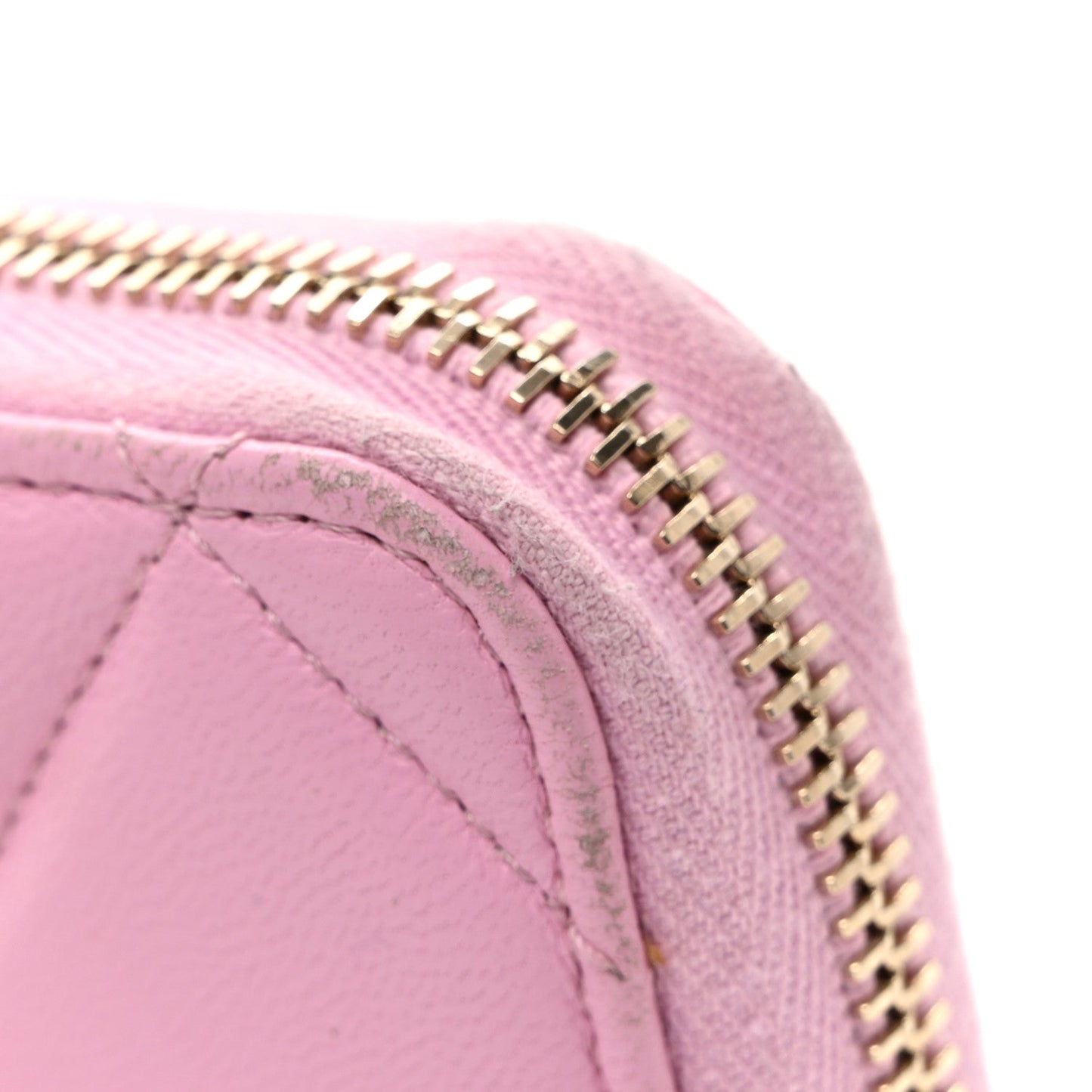 Lambskin Quilted Chanel 19 Zipped Wallet Light Pink