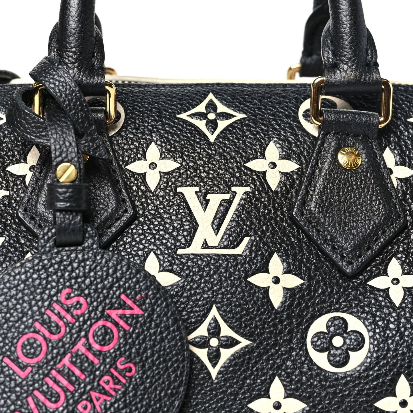 Empreinte Monogram Spring in the City Speedy Bandouliere 20 Black White Pink
