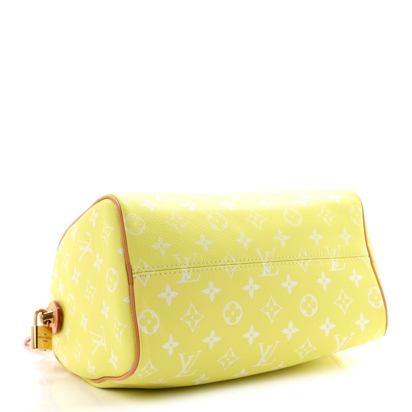 Calfskin Monogram Speedy P9 Bandouliere 25 Lemonade Yellow