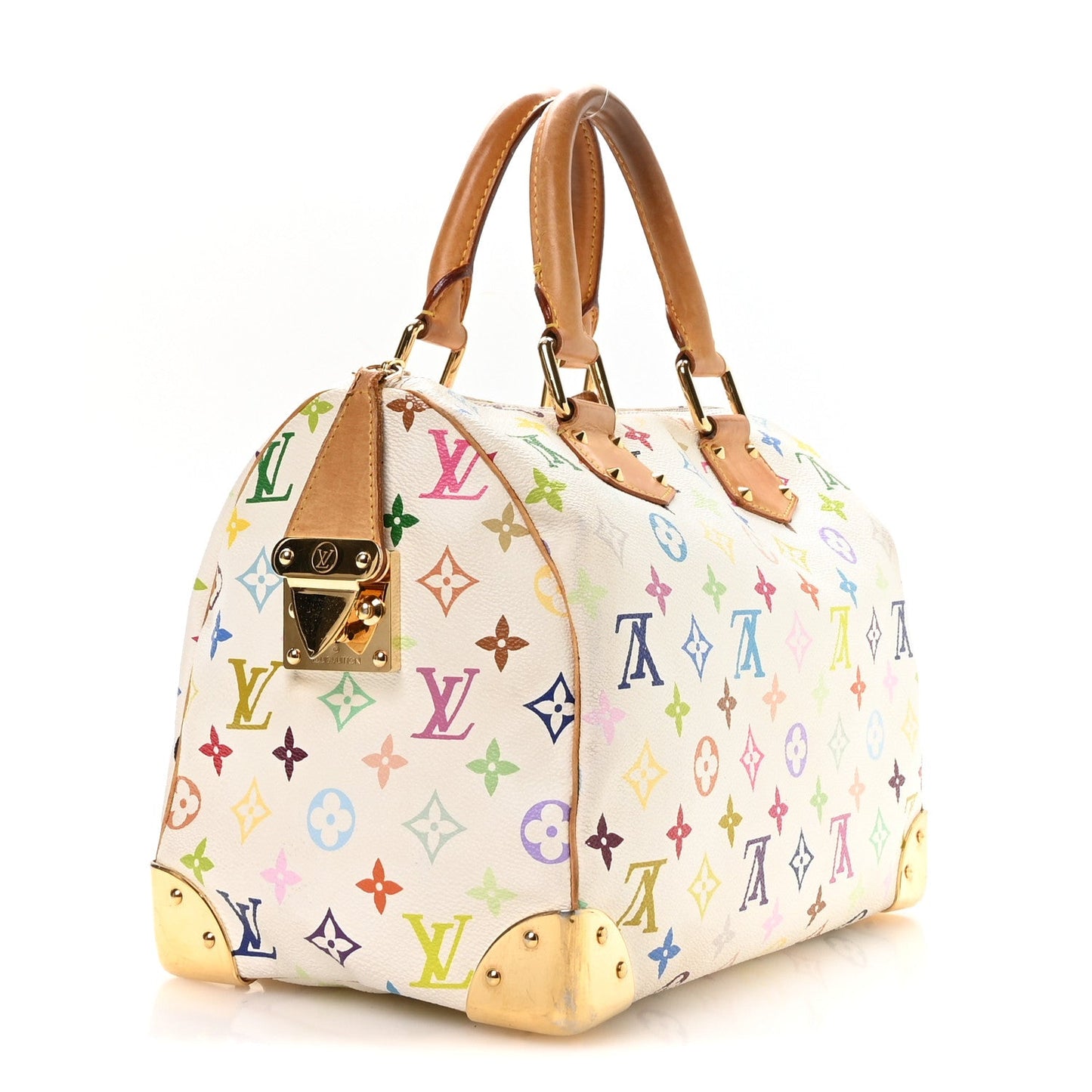 Monogram Multicolor Speedy 30 White