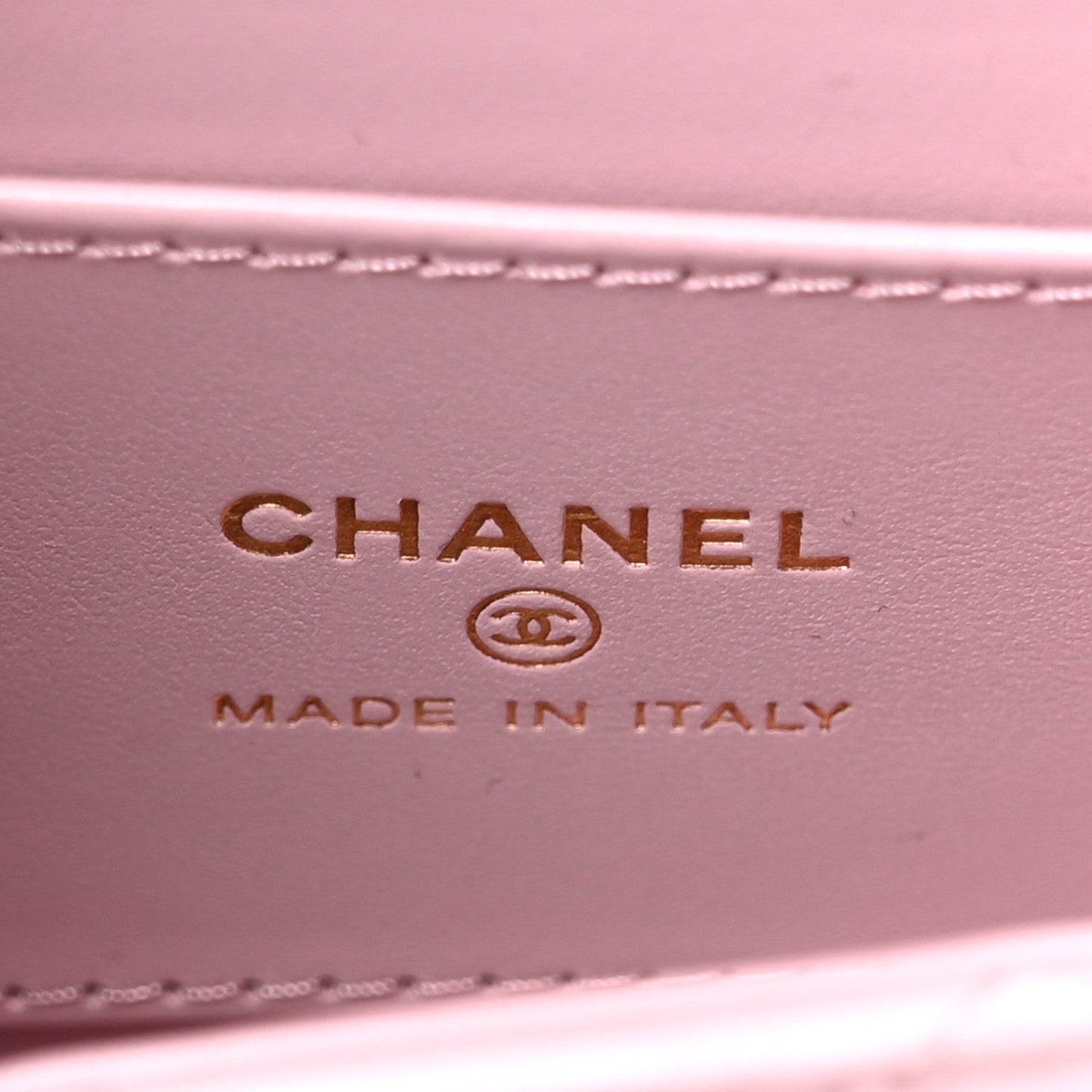 Shiny Aged Calfskin Quilted Mini Nano Kelly Shopper Pink