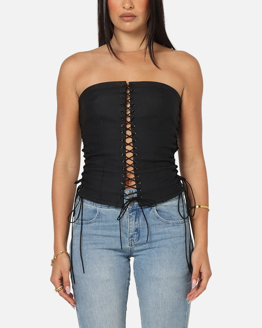 Ed Hardy Women's Seige Corset Black