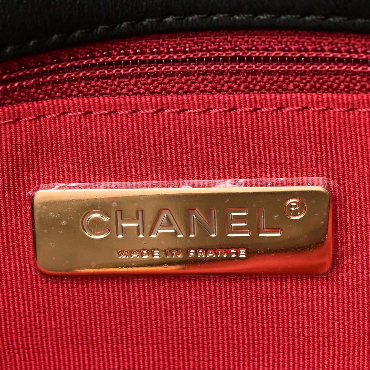 Lambskin Quilted Large Chanel 19 Flap Black