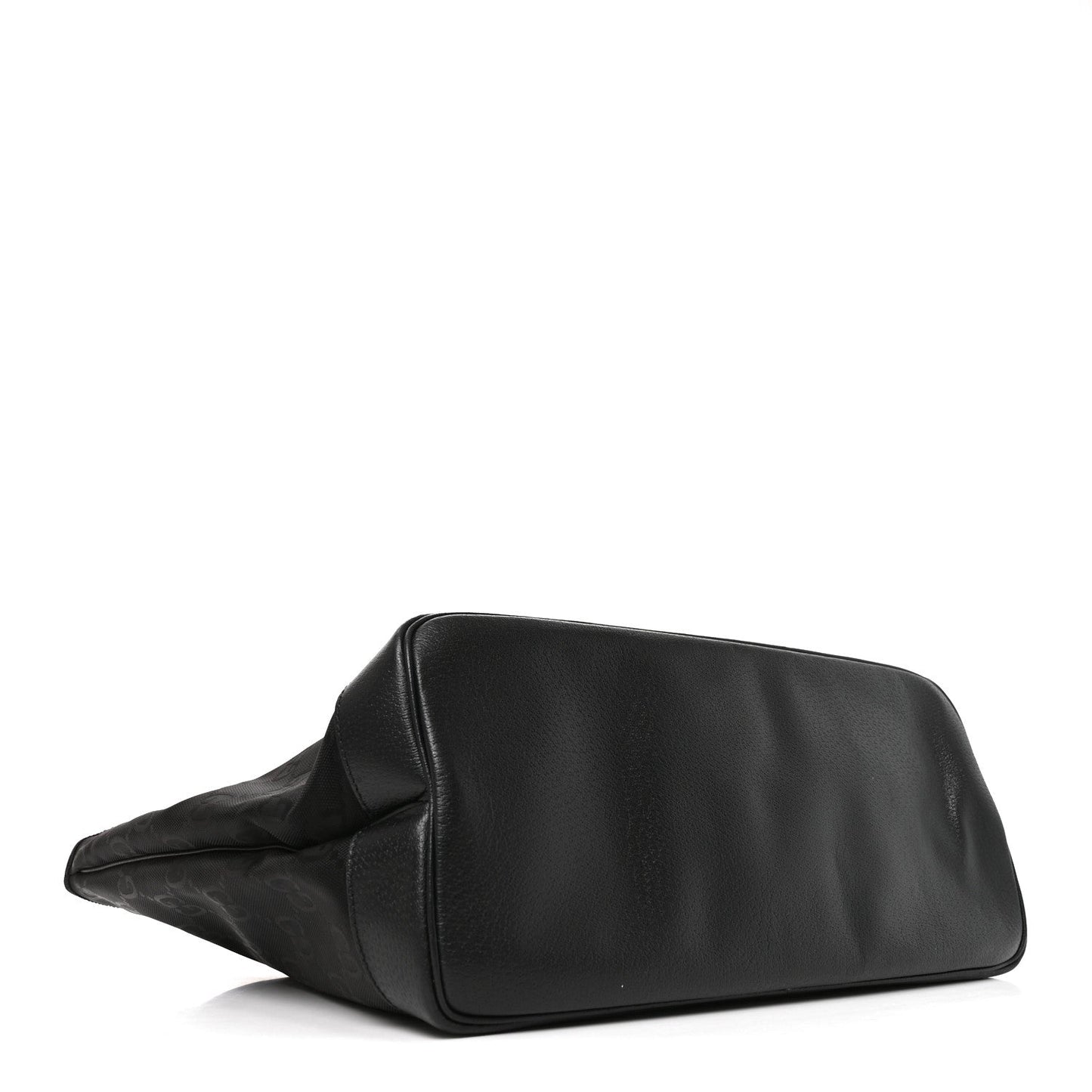 Econyl Nylon Monogram Medium Off The Grid Tote Bag Black