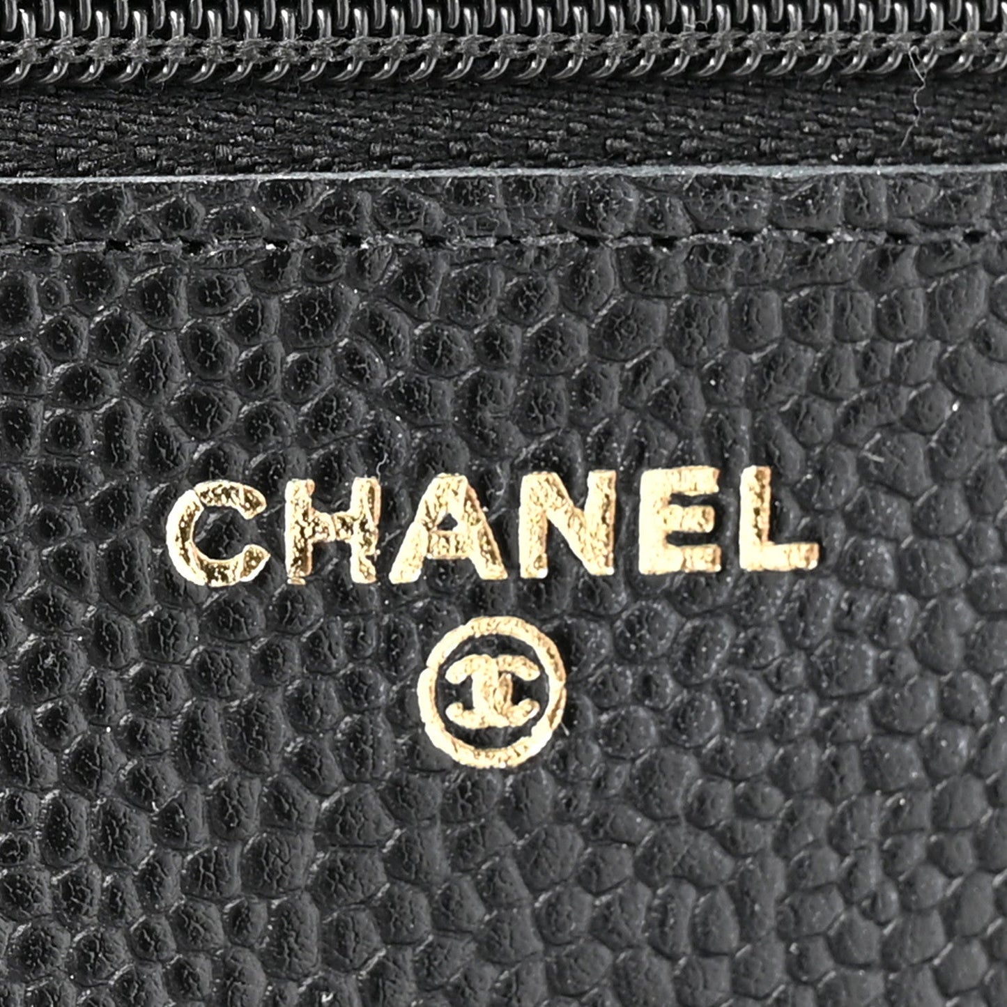 Caviar Quilted CC Turnlock Wallet On Chain WOC Black