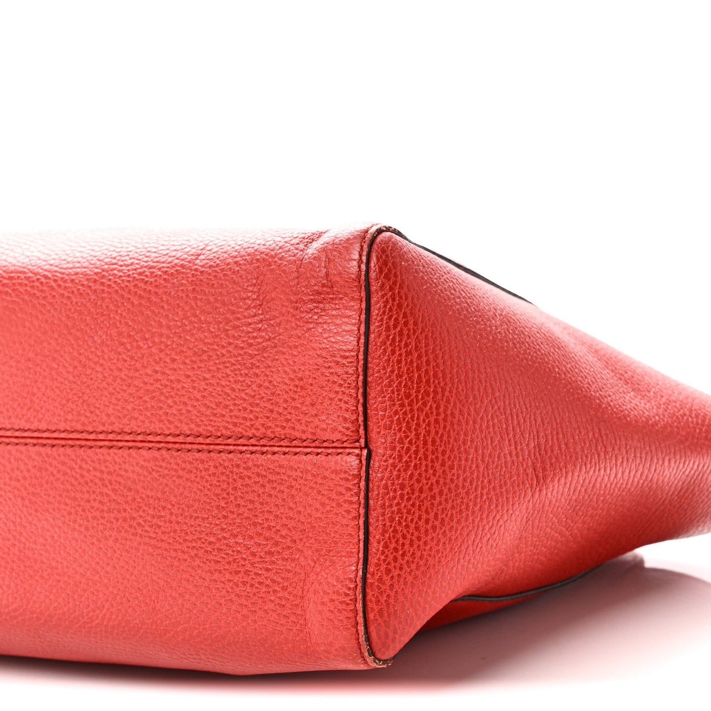 Dollar Calfskin Small Swing Tote Red
