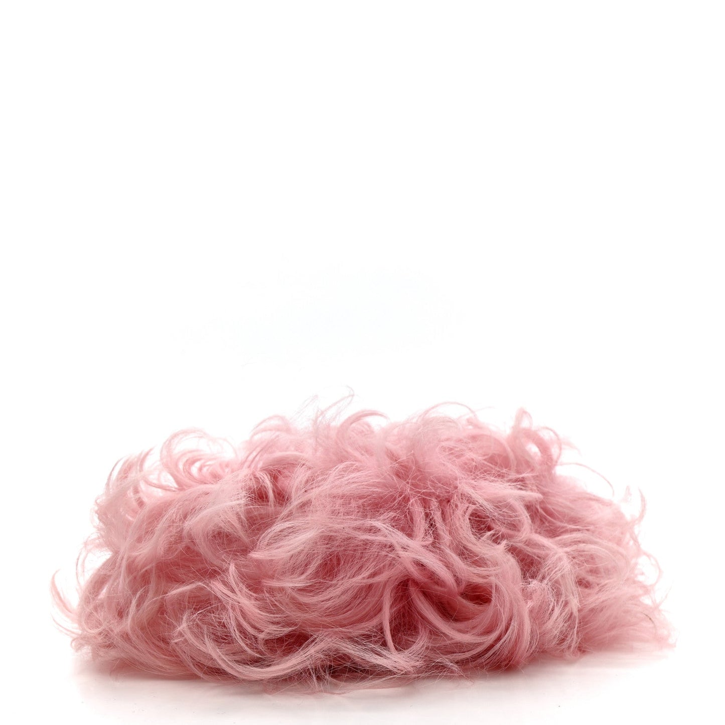 Shearling Lambskin CC Hook Card Holder Pink