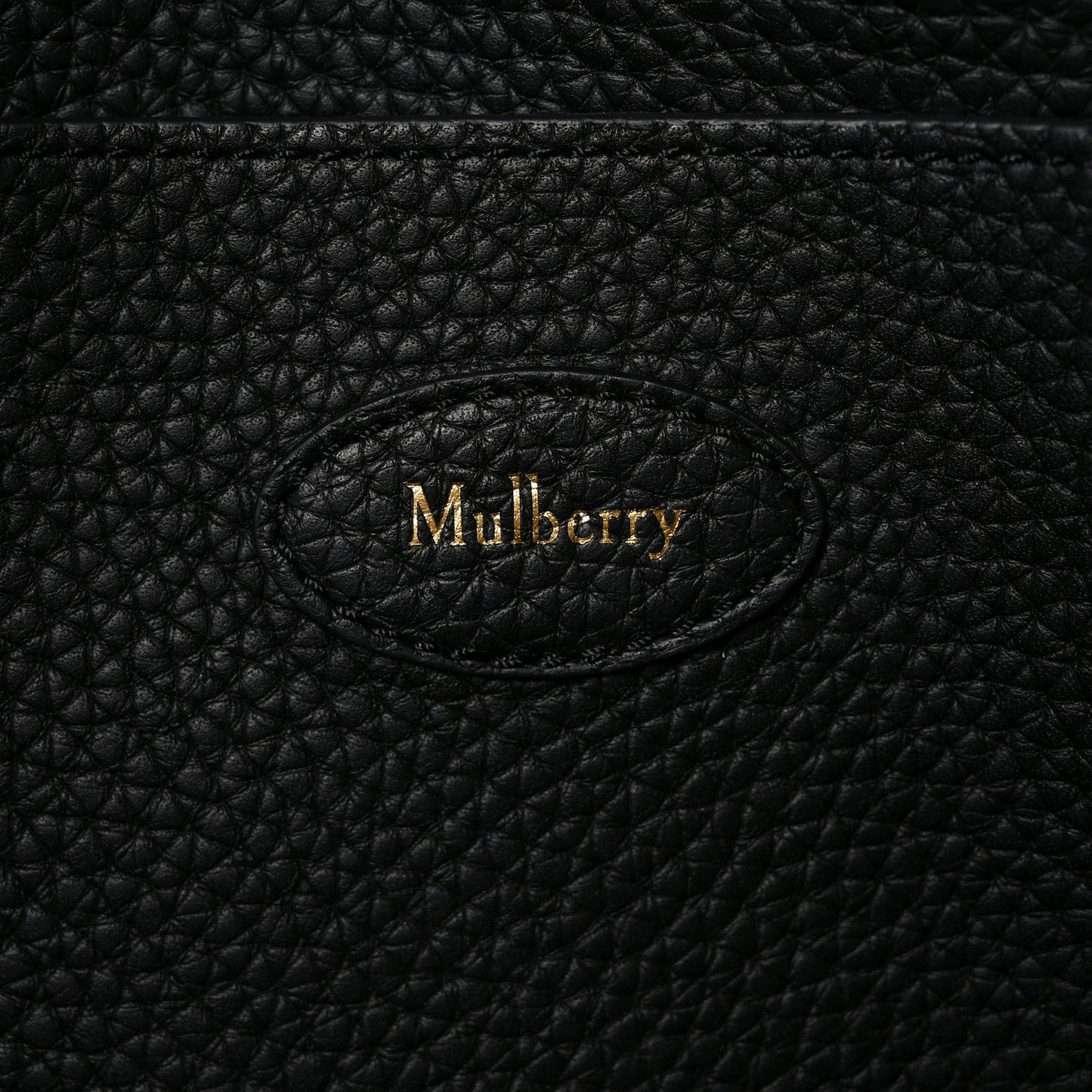 Heavy Grain Small Soft Bayswater Satchel Black