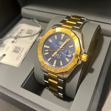 Tag Heuer Aquaracer Calibre 5 Blue Dial Two Tone Steel Strap Watch for Women - WBD2120.BB0930