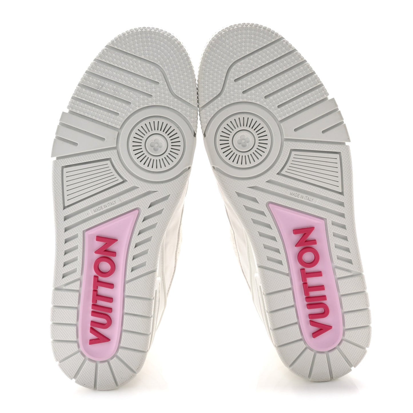 LV X TM Embossed Monogram Cherry Blossom LV Trainer Sneakers 41 White