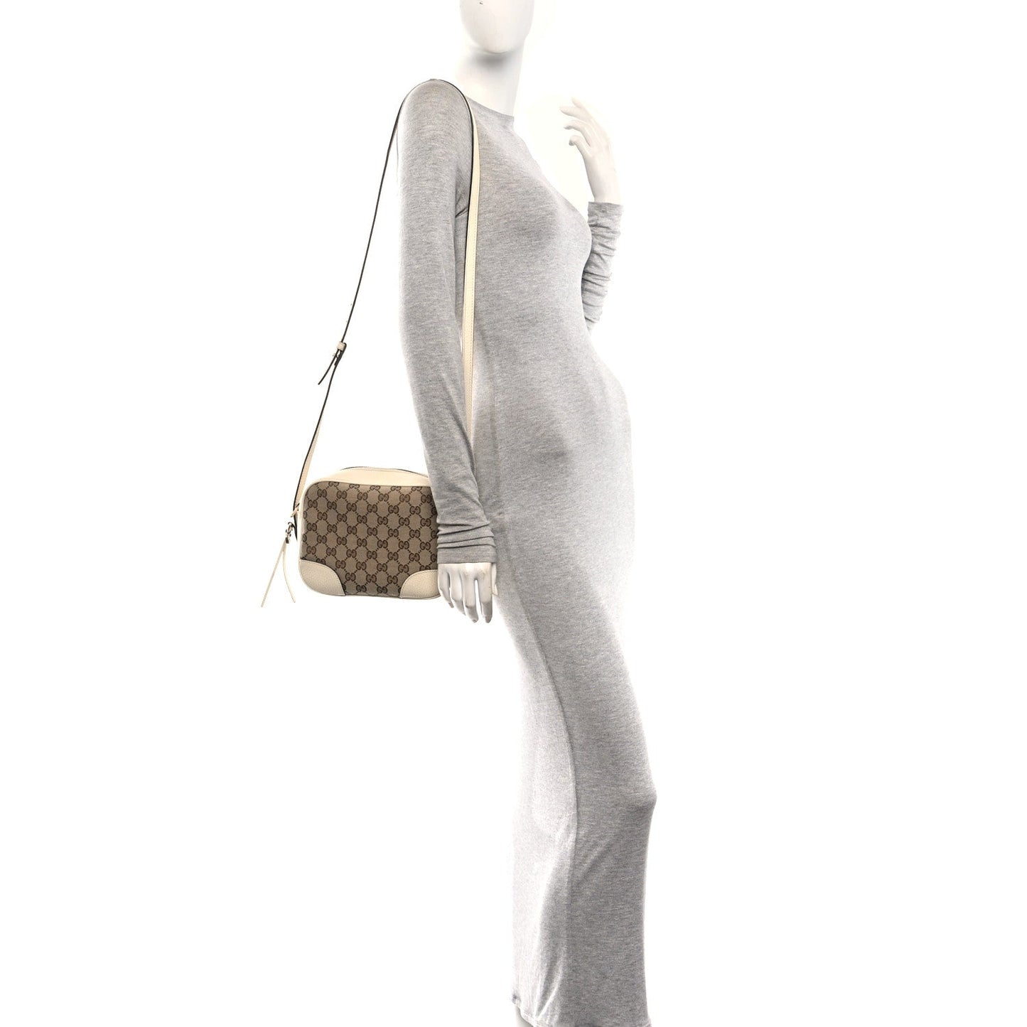Monogram Dollar Calfskin Mini Bree Messenger Bag Beige Ebony Avoire