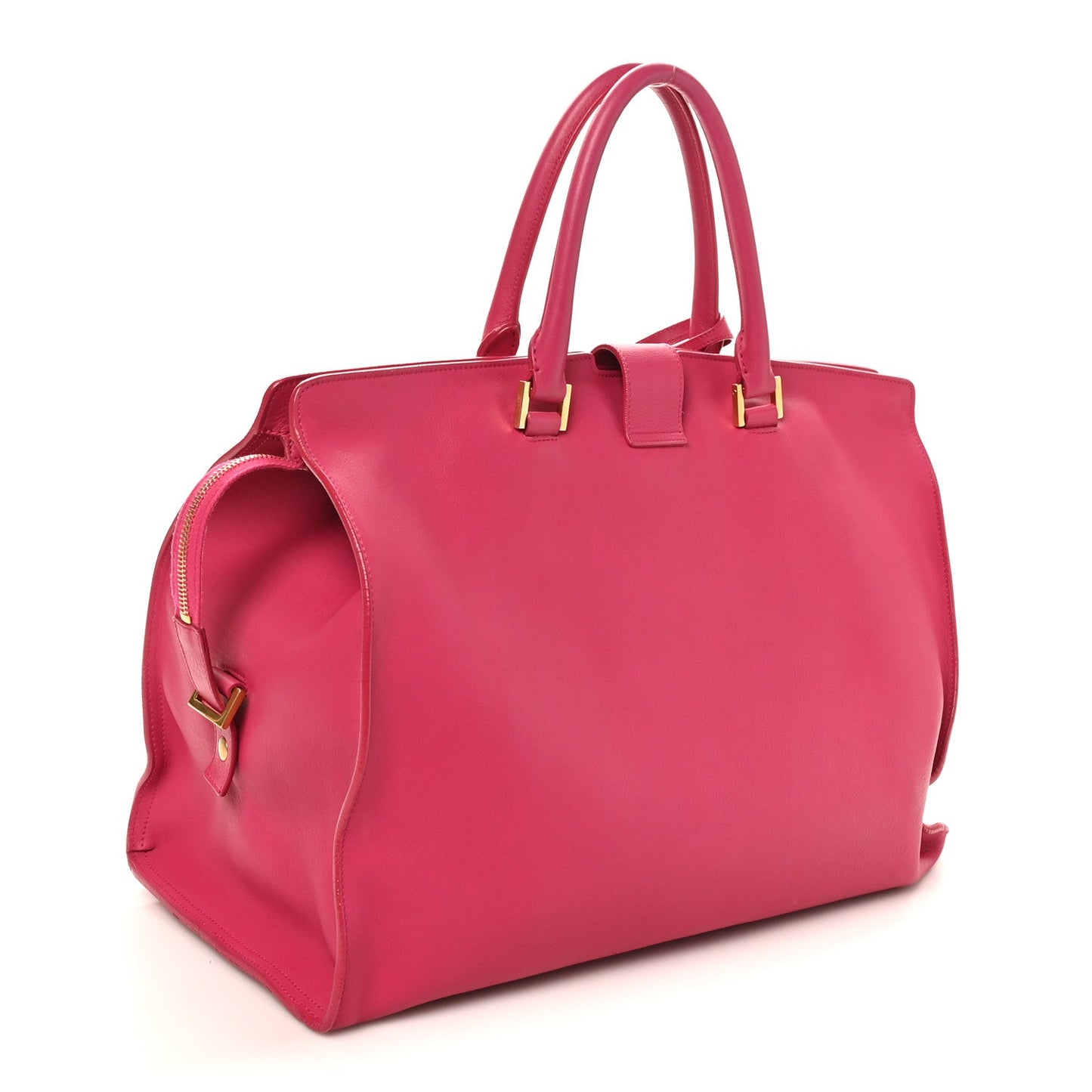 Calfskin Large Classic Y Cabas Fuchsia