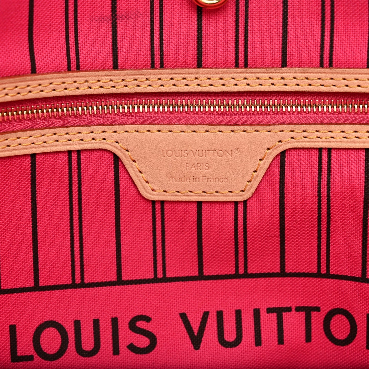 Monogram Inside Out Neverfull Bandouliere MM Rose Pondichery