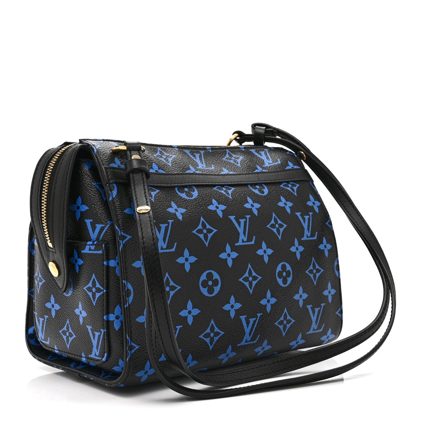 Colored Monogram Speedy Amazon PM Blue Black
