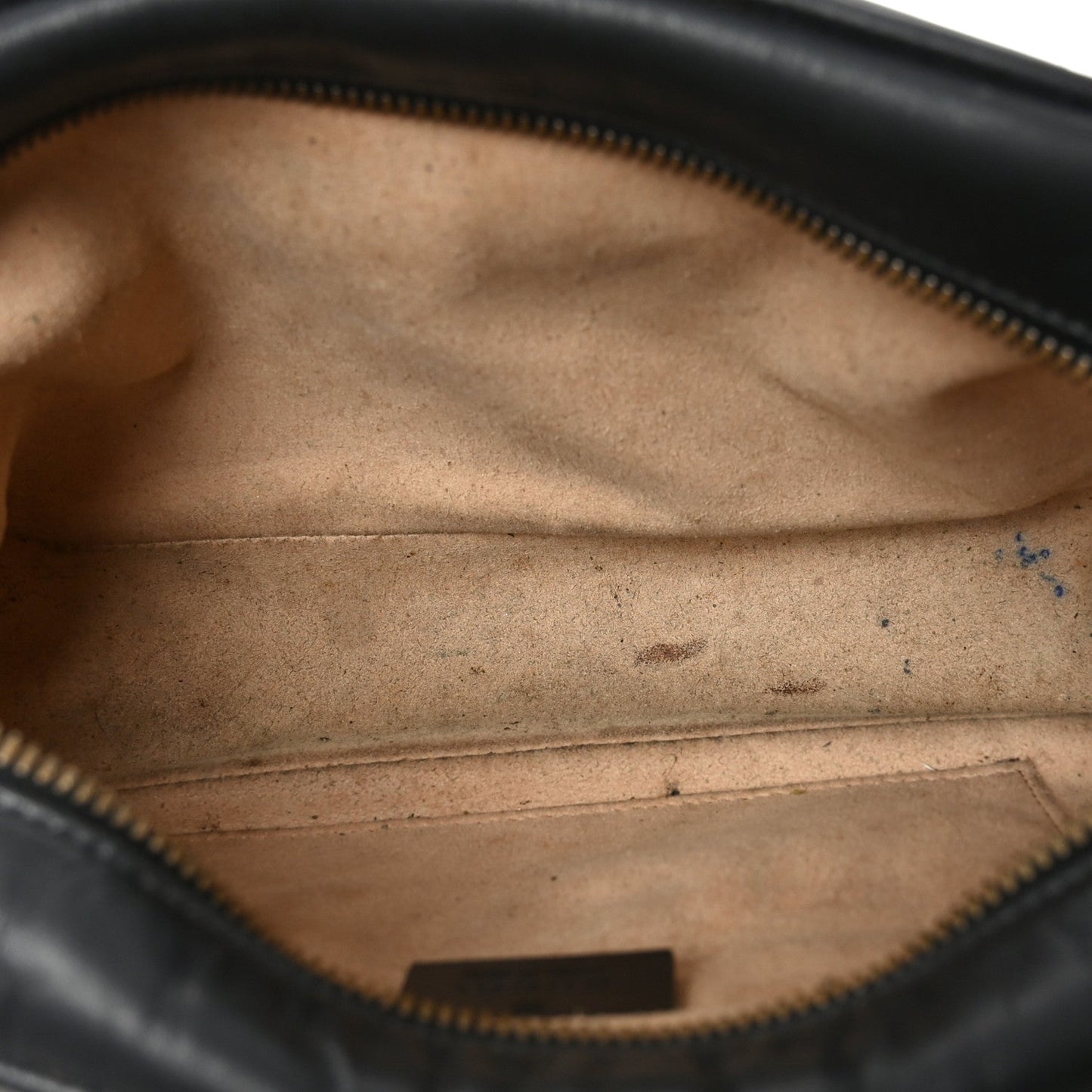 Calfskin Matelasse Small GG Marmont Chain Shoulder Bag Black