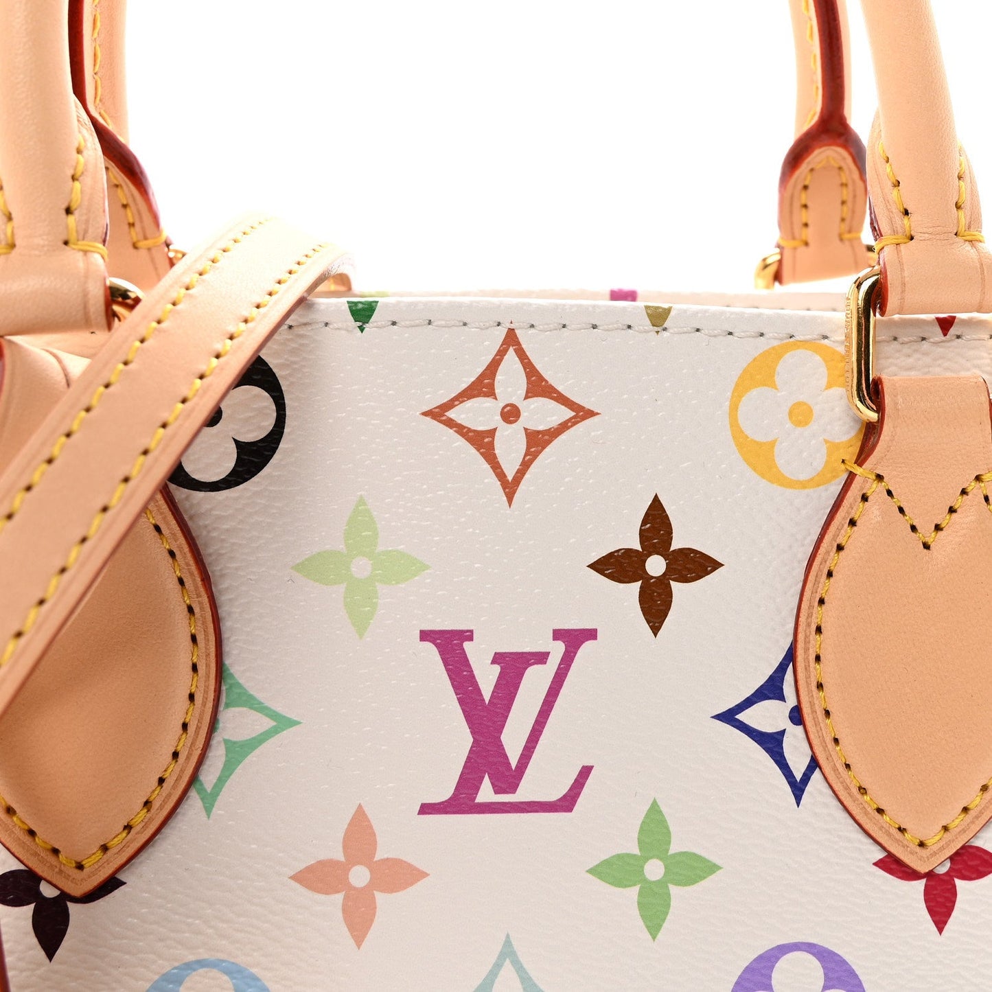 LV X TM Monogram Multicolor Onthego PM White White