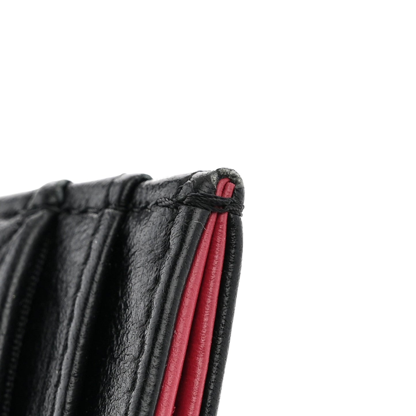 Lambskin Quilted Chanel 19 Card Holder Black