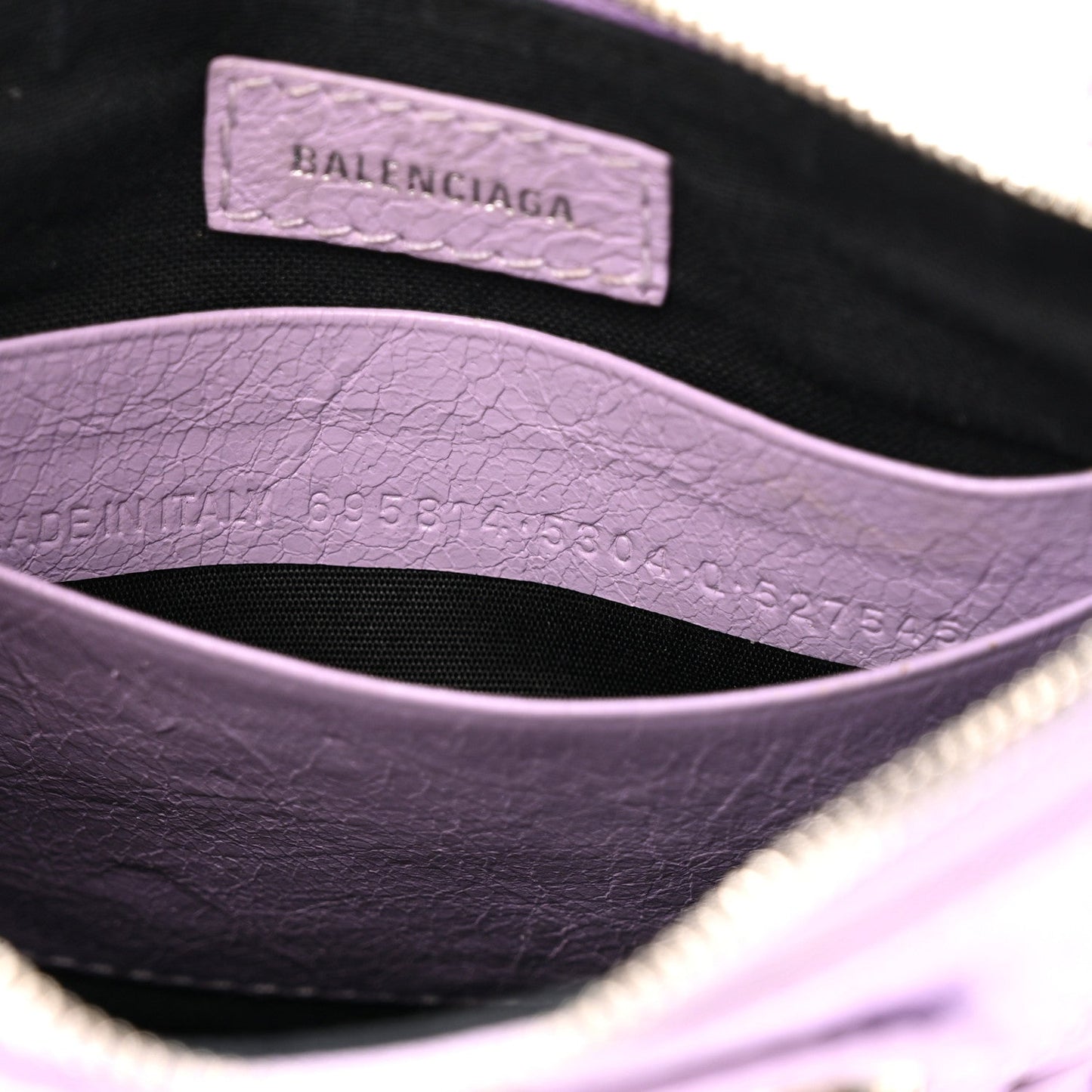 Agneau Arena Le Cagole Mini Purse With Chain Lilac
