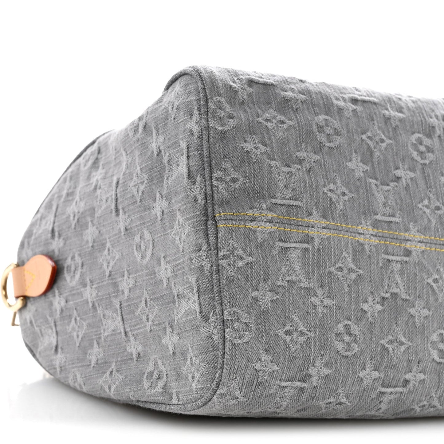 Monogram Denim Speedy Soft 30 Washed Gray