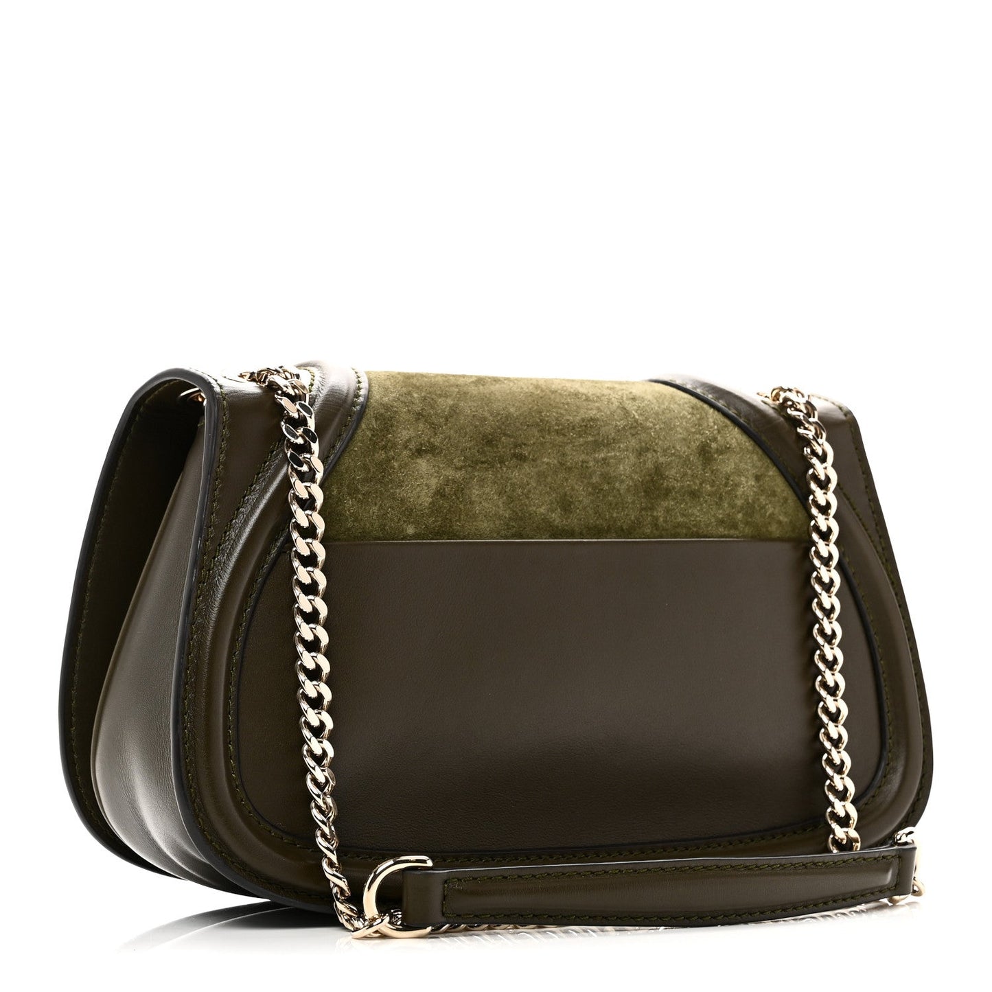 Suede Calfskin Blondie Medium Shoulder Bag Green