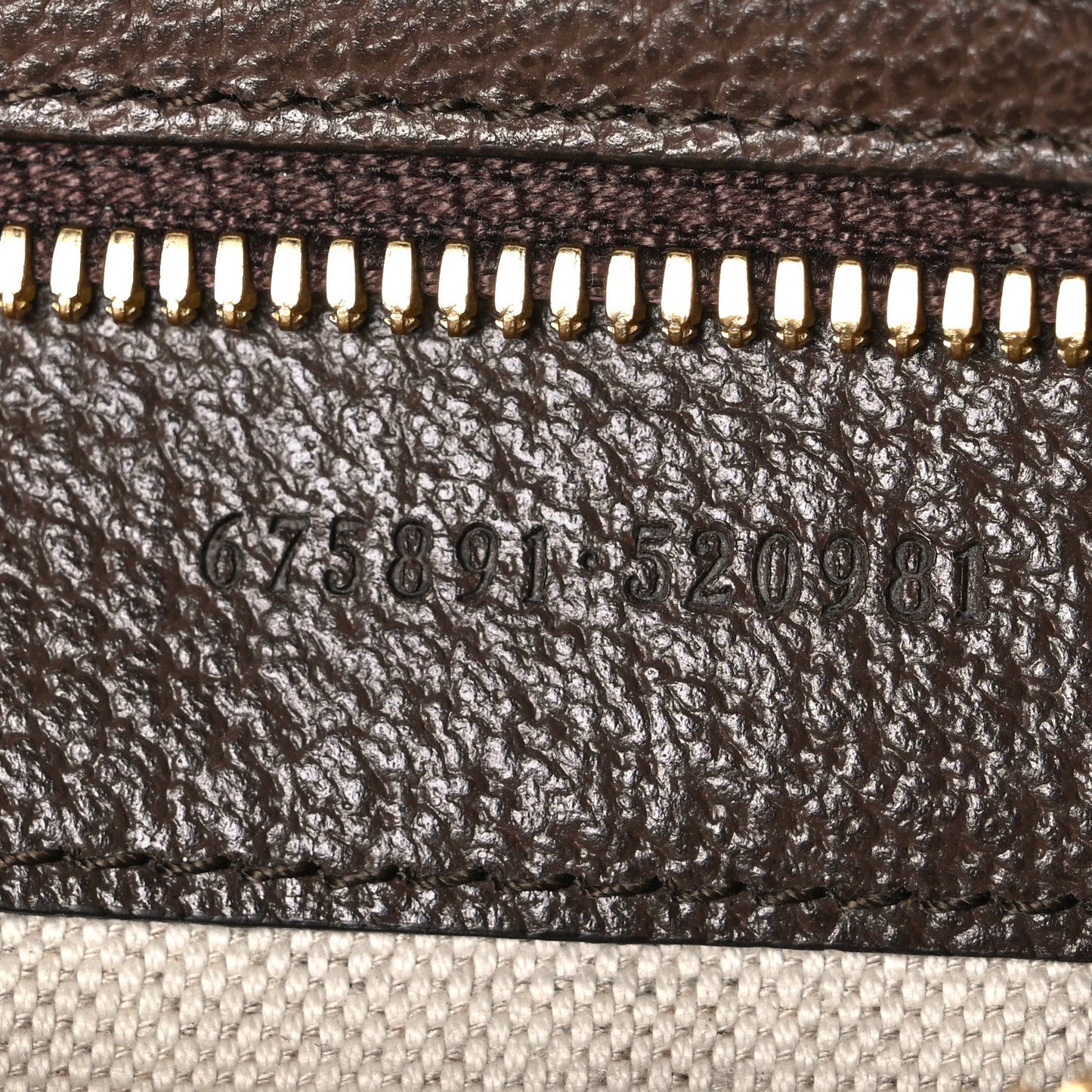 Monogram Jumbo GG Textured Dollar Calfskin Web Messenger Shoulder Bag Camel Ebony New Acero