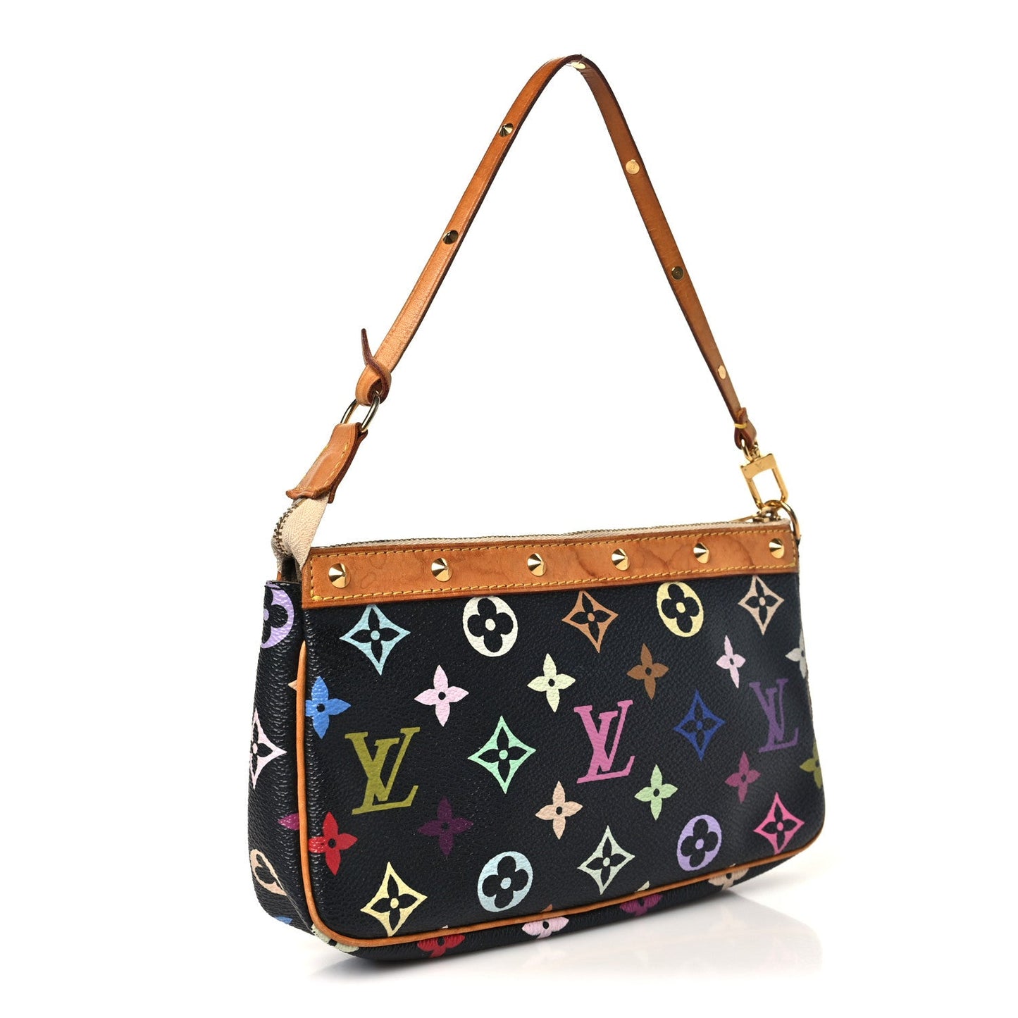 Monogram Multicolor Pochette Accessories Black