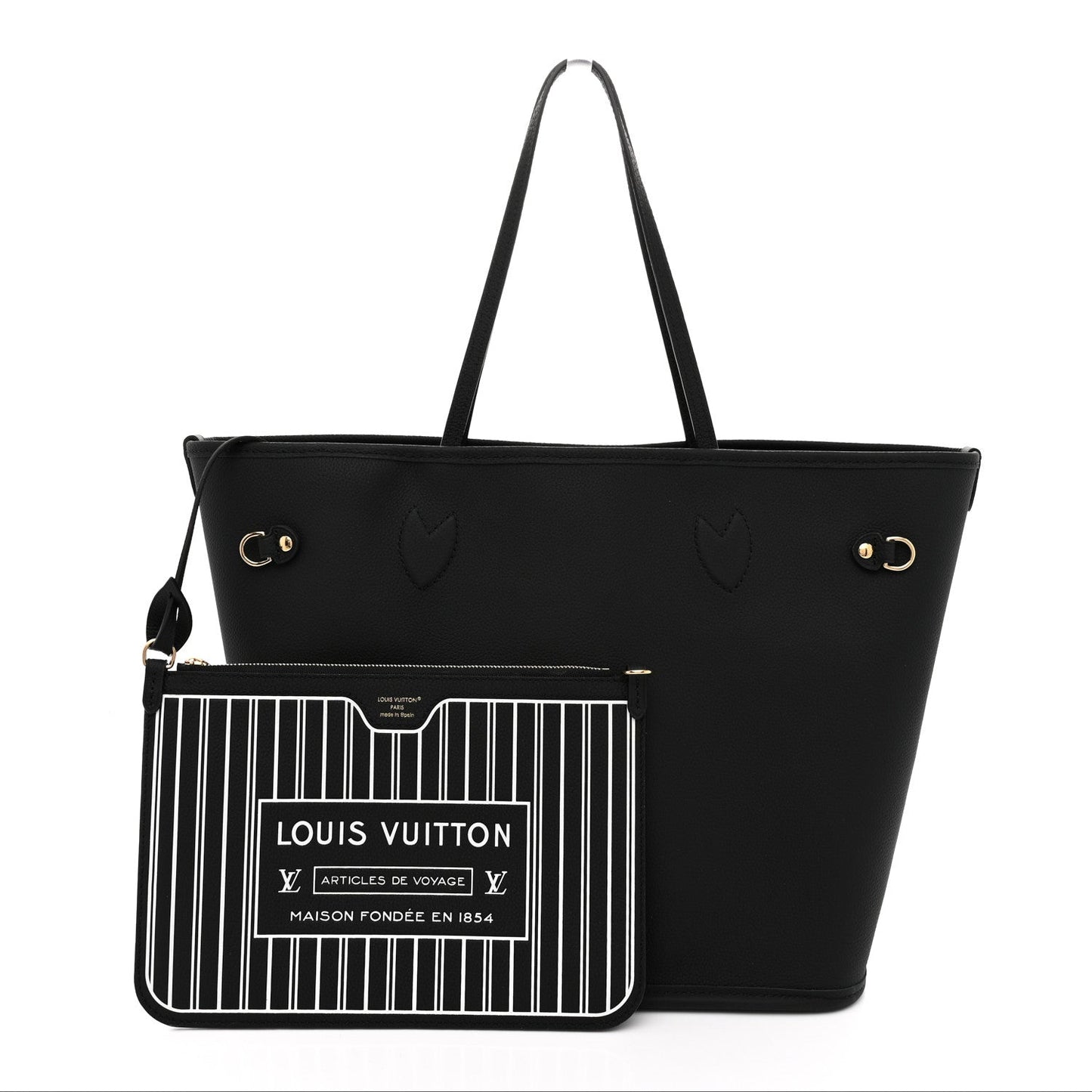 Monogram Calfskin Neo Neverfull Inside Out MM Black