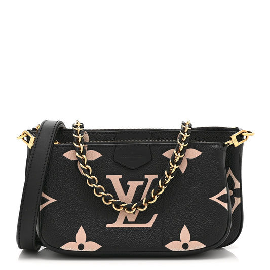Empreinte Monogram Giant Multi Pochette Accessories Black Beige