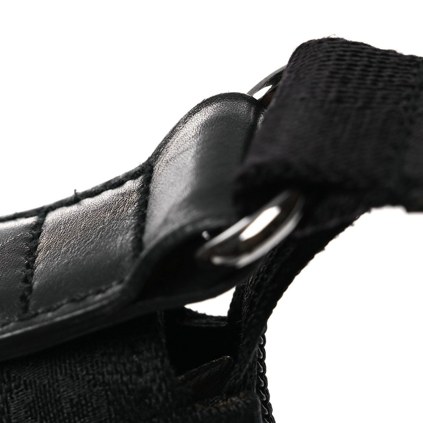 Monogram Calfskin Perforated Medium Flat Messenger Bag Black