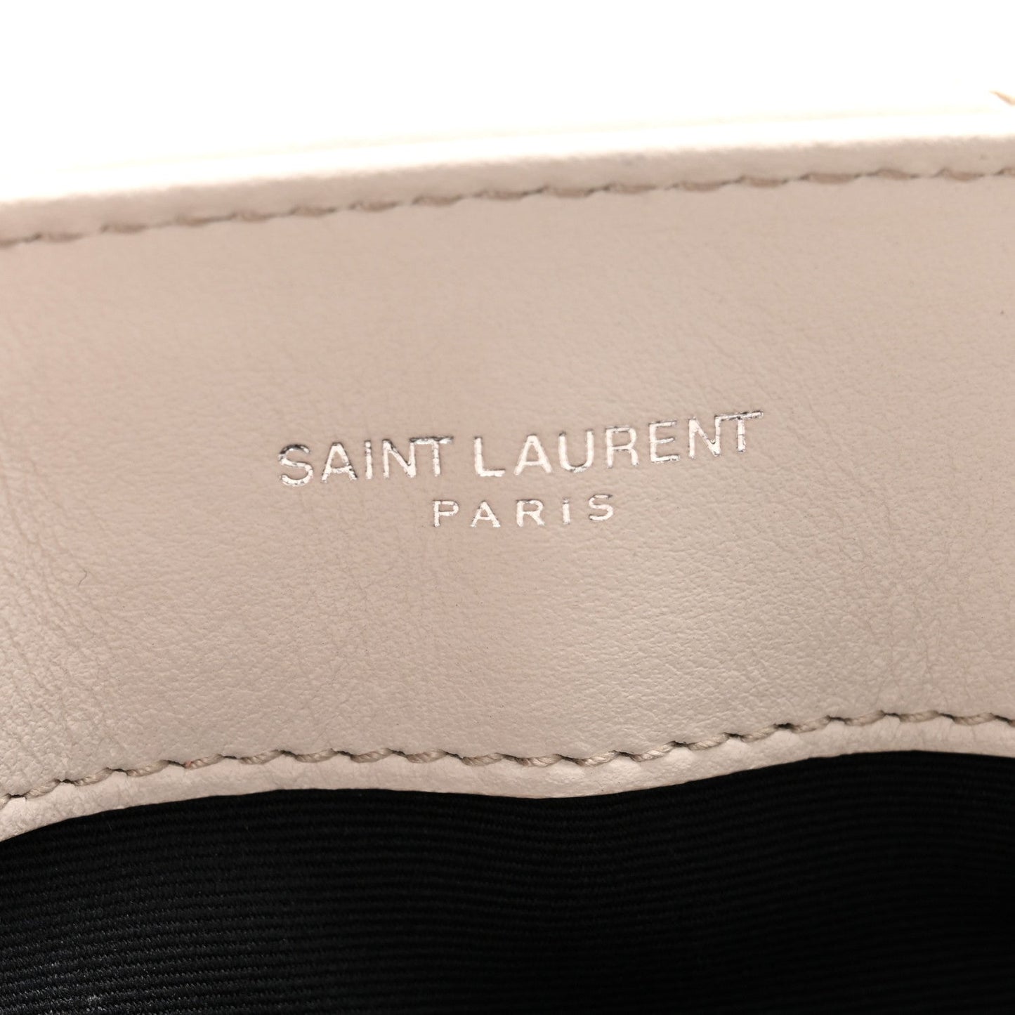 Calfskin Y Quilted Monogram Small Loulou Chain Satchel Ivory