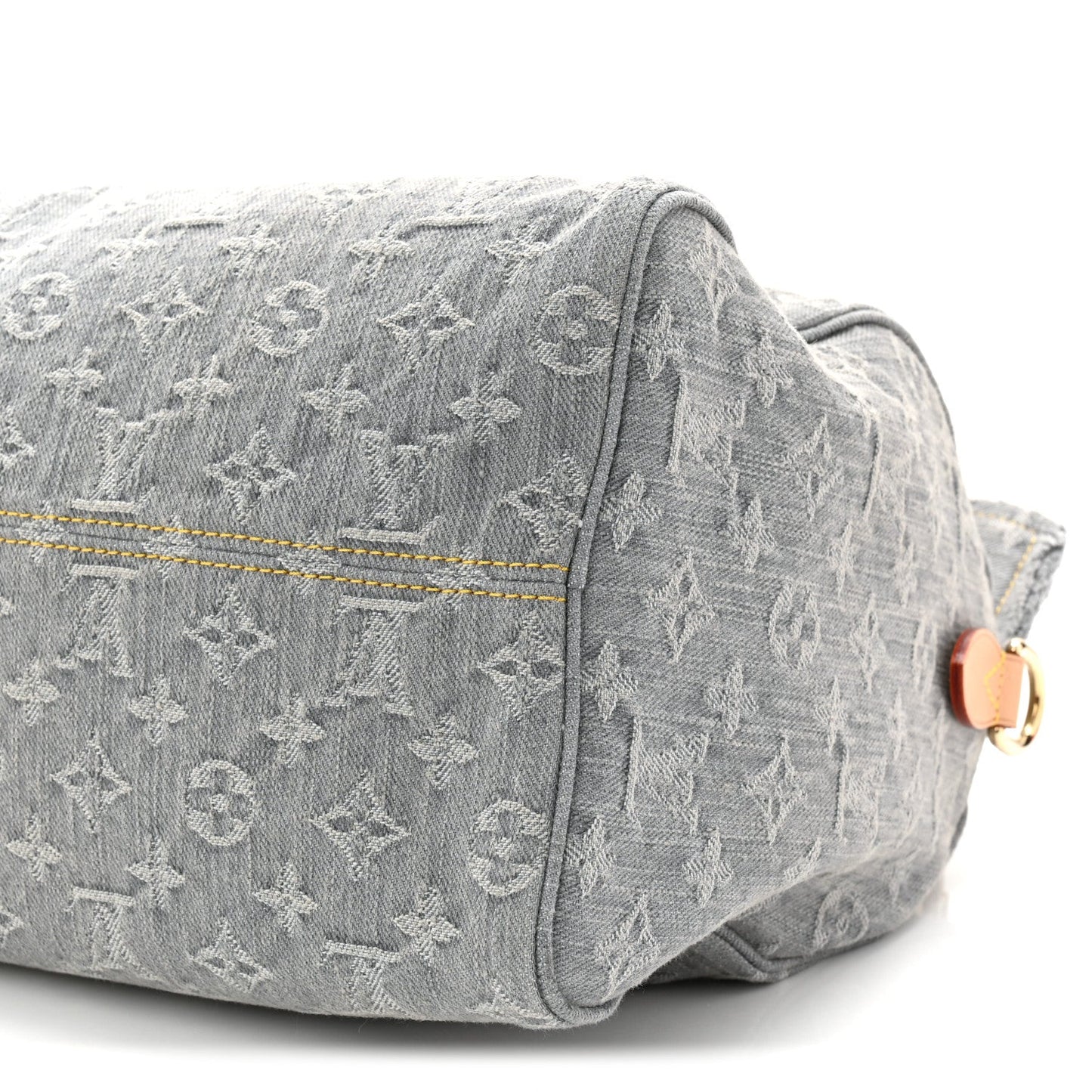 Monogram Denim Speedy Soft 30 Washed Gray