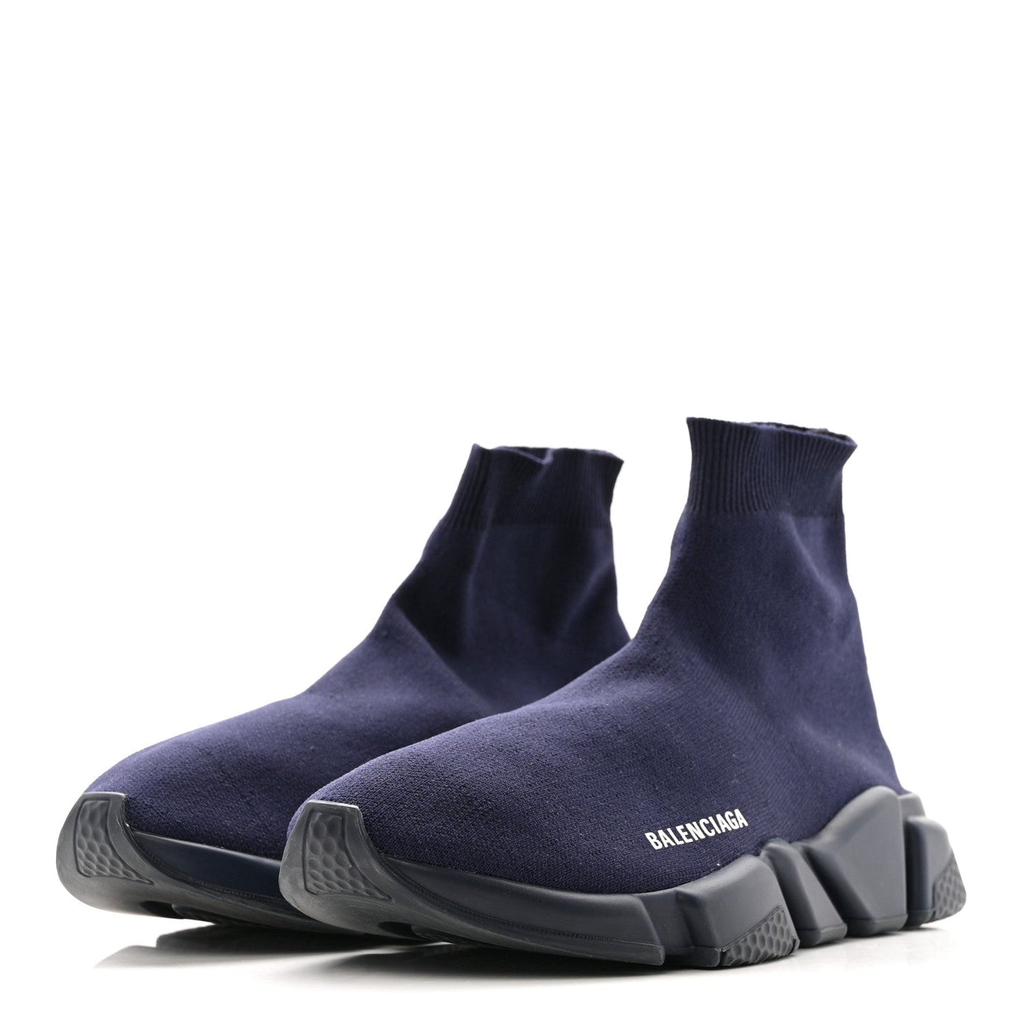 Neoprene Knit Mens Speed Sneakers 42 Bleu Marine