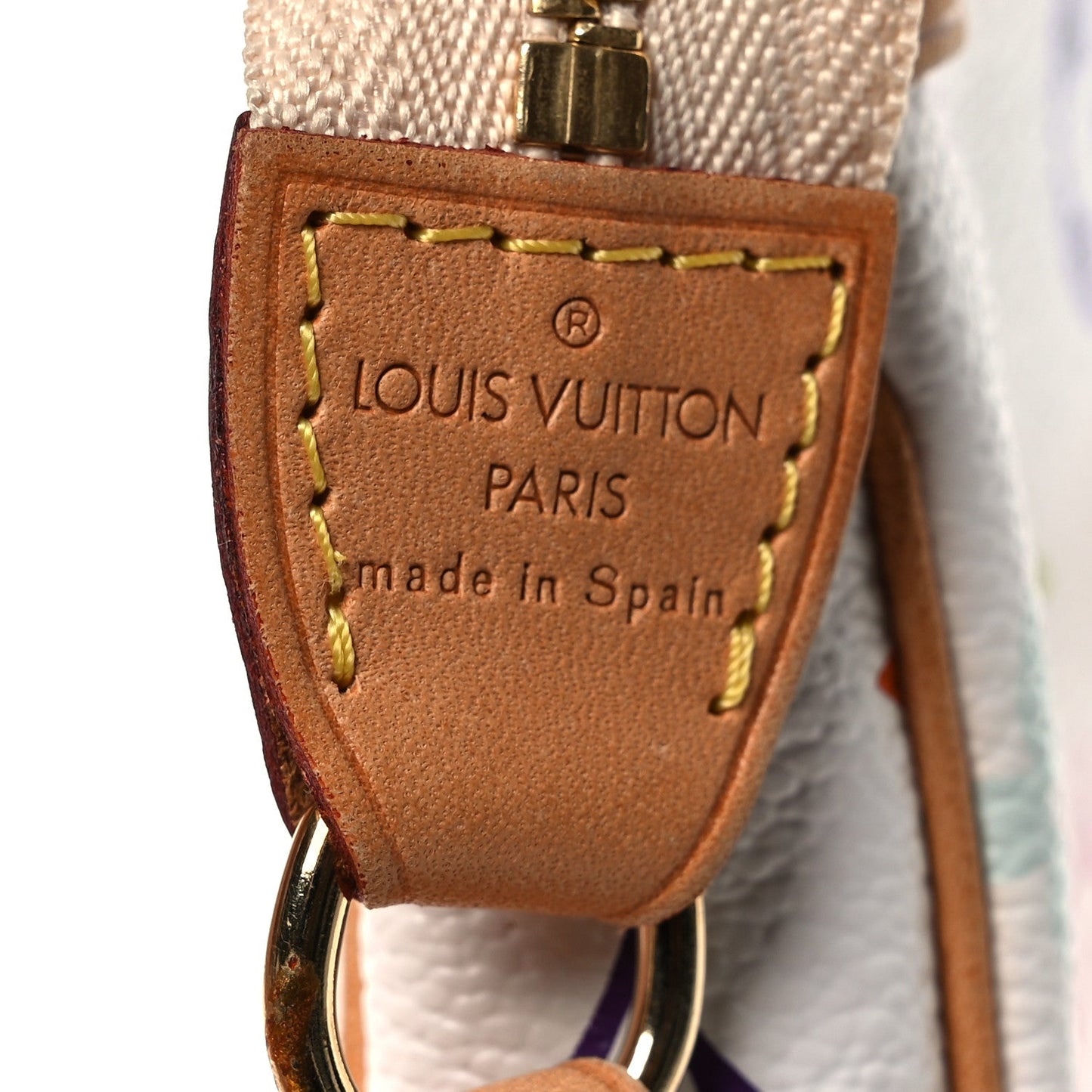 Monogram Multicolor Pochette Accessories White