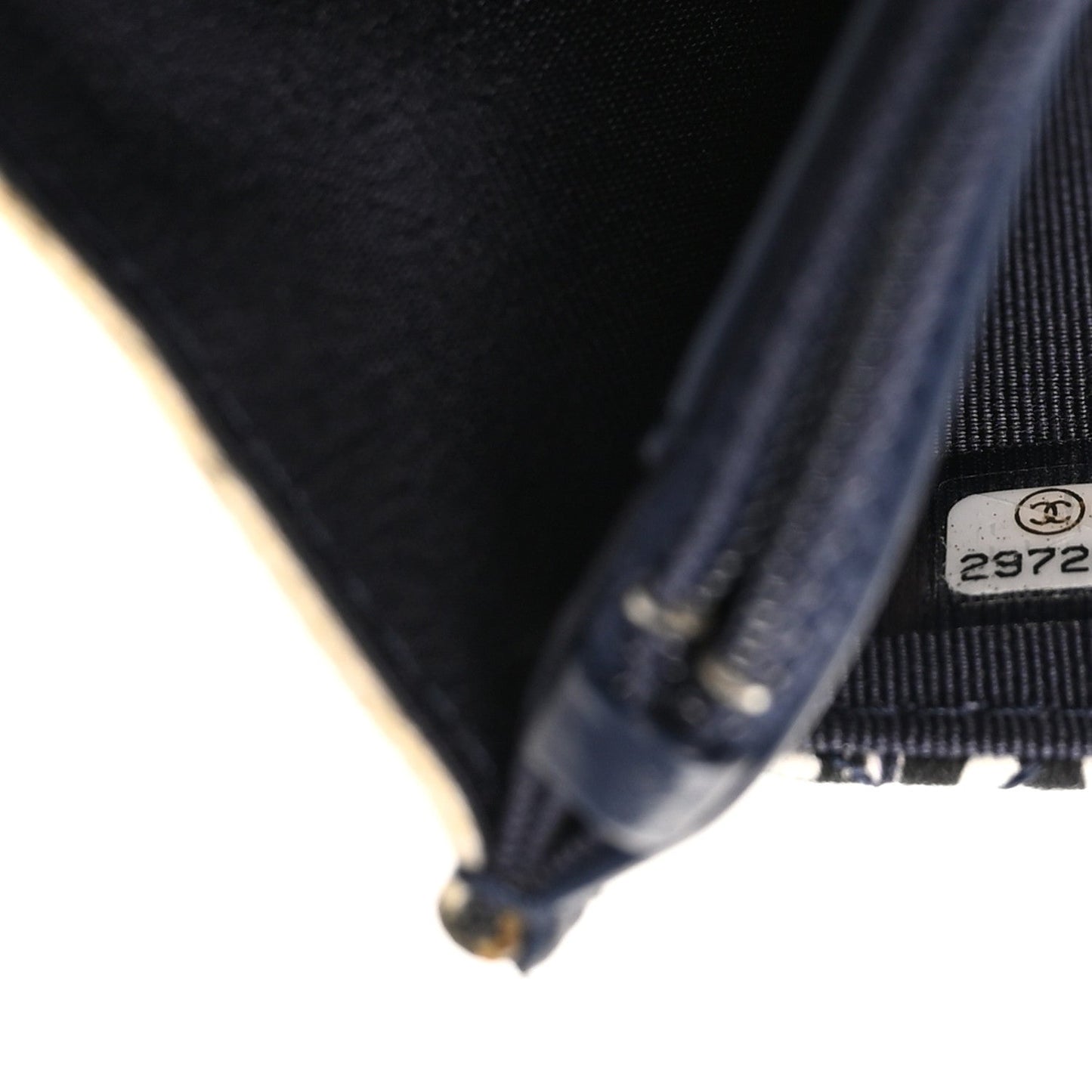 Canvas Printed Quilted 2.55 Reissue Wallet On Chain WOC White Black Navy Blue