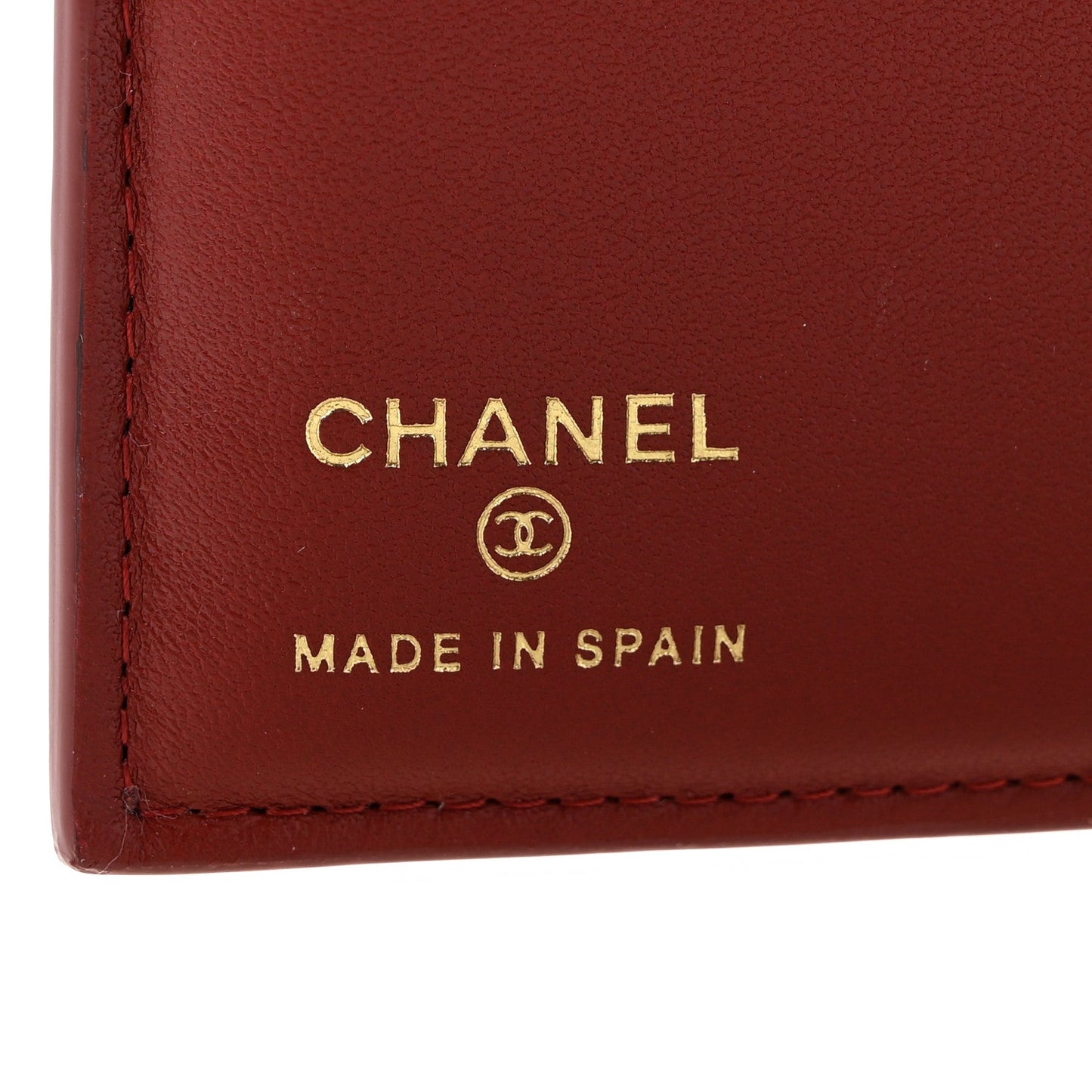 Calfskin Crocodile Embossed Crococo Passport Holder Burgundy
