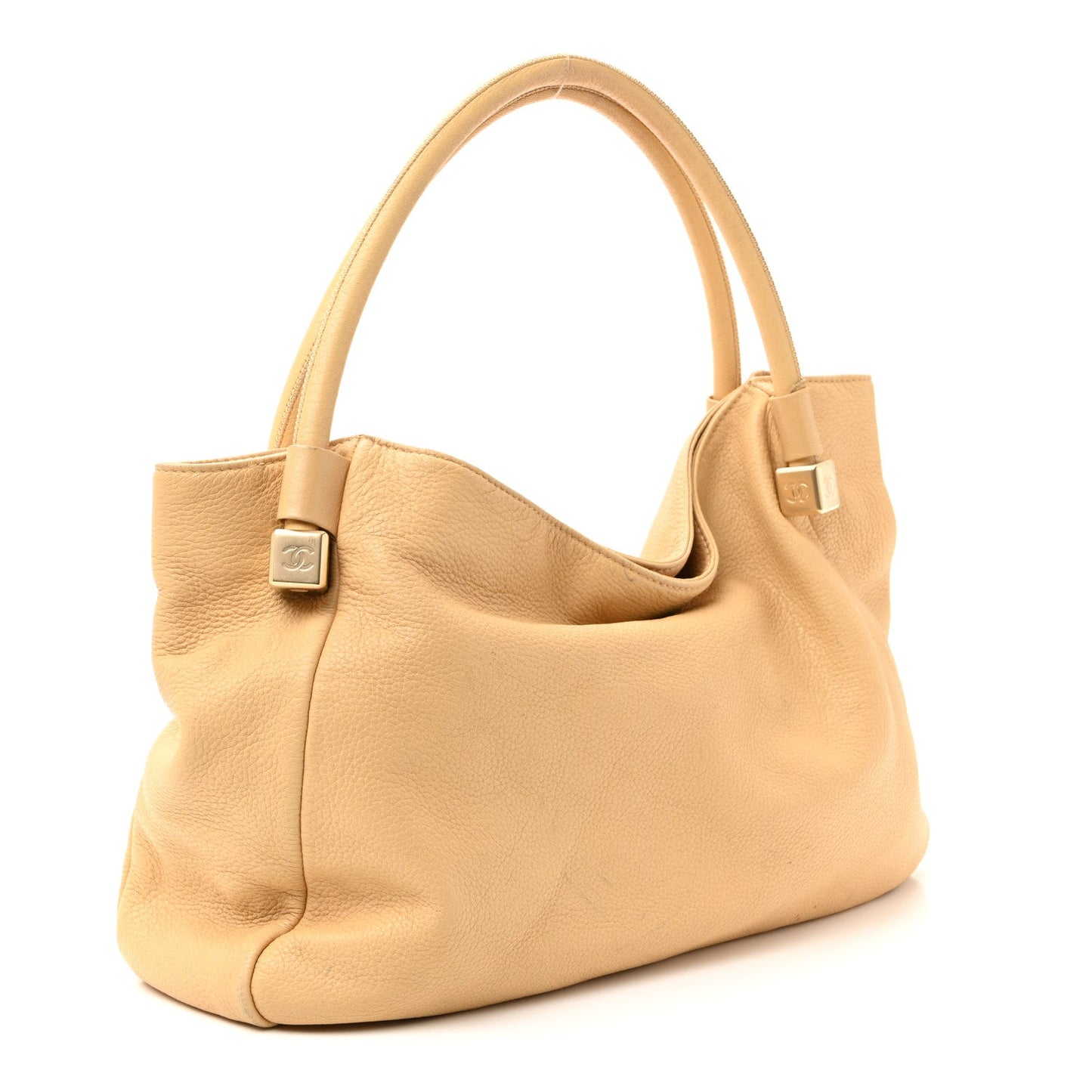 Calfskin CC Dice Tote Bag yellow