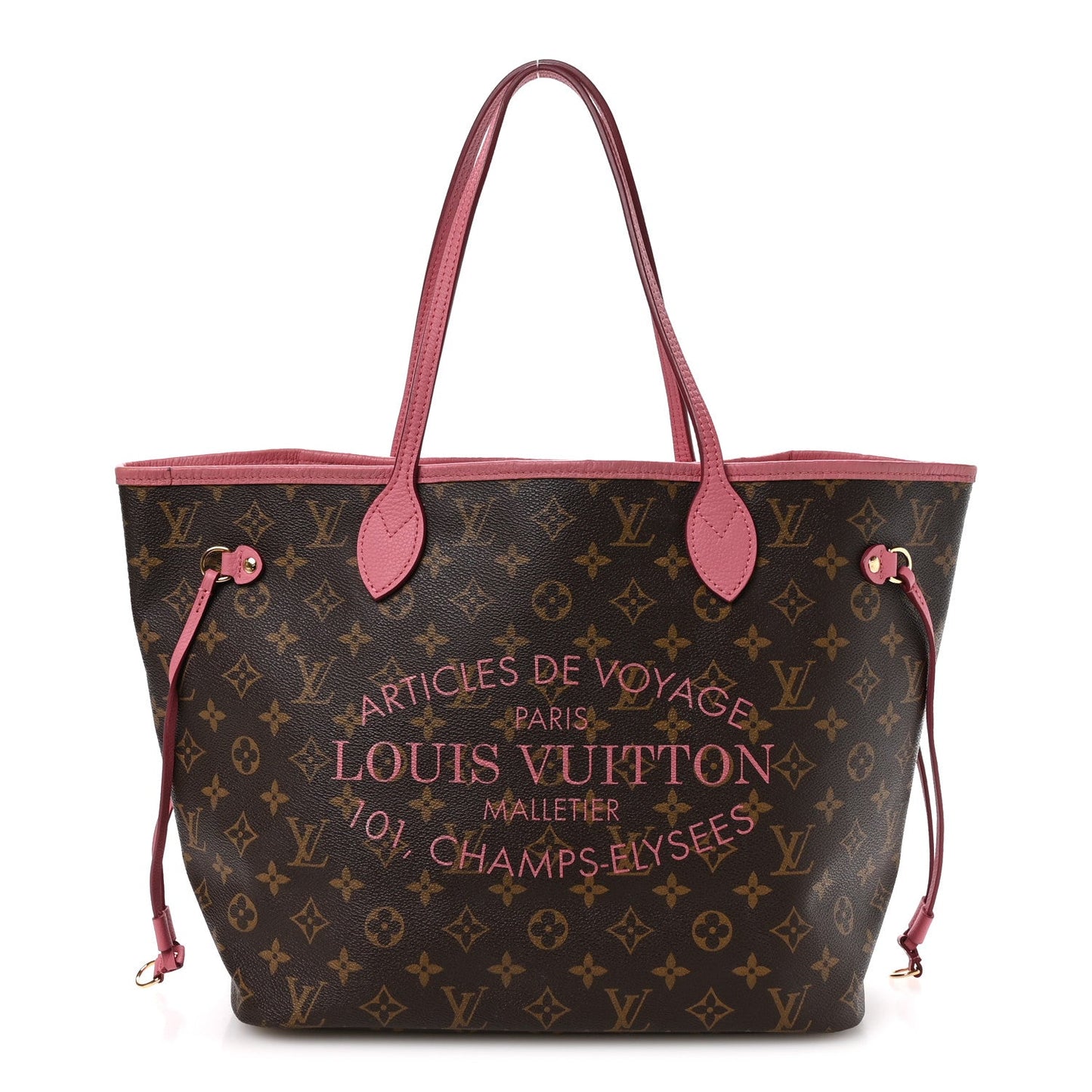 Monogram Articles de Voyage Ikat Neverfull MM Rose Velours
