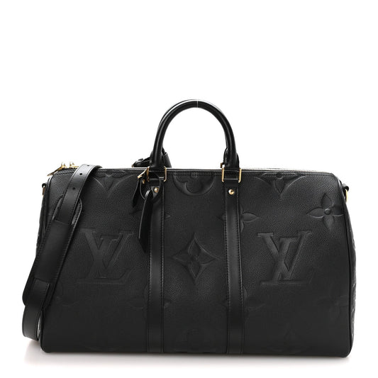Empreinte Monogram Giant Keepall Bandouliere 45 Black Black