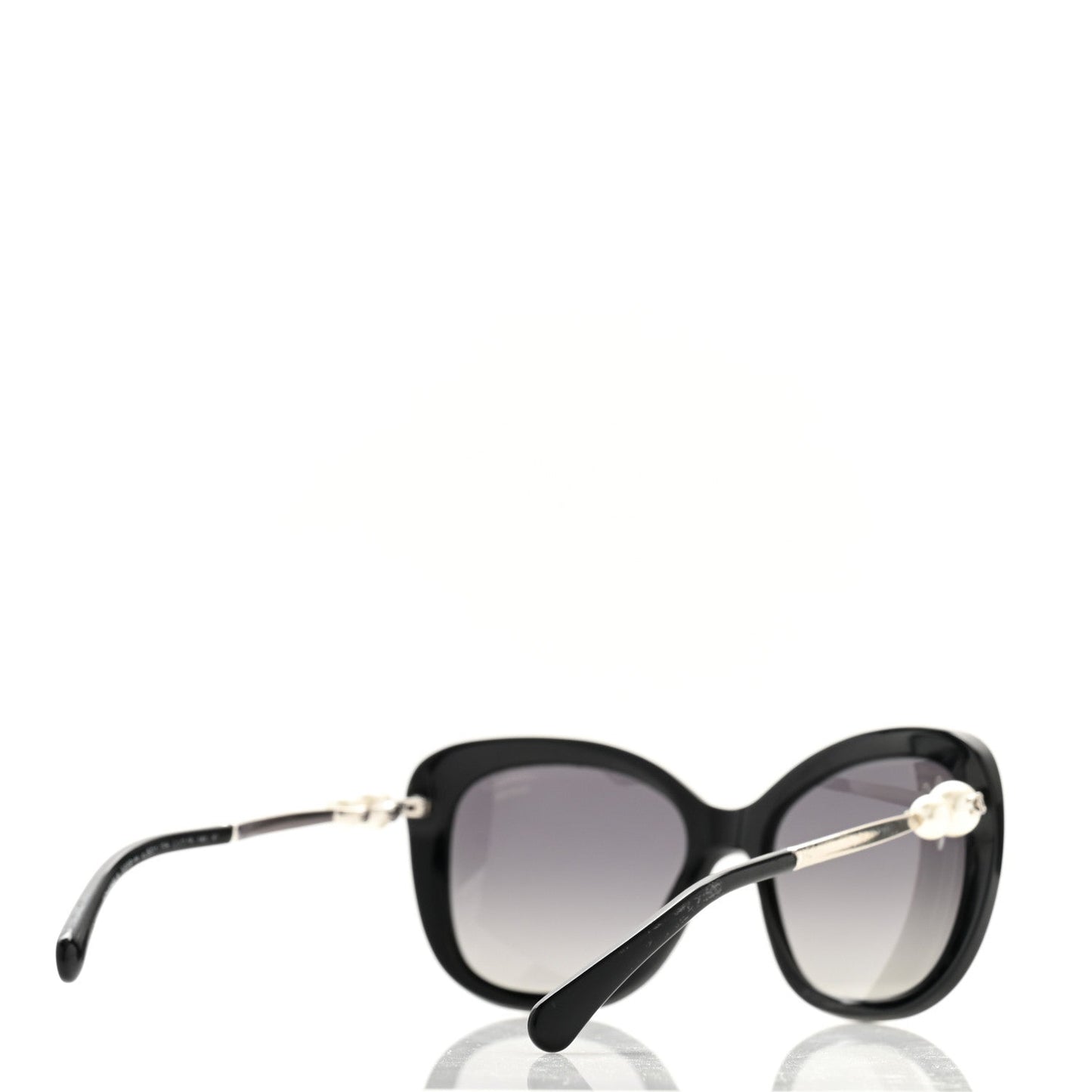 Acetate Butterfly Winter Pearl Sunglasses 5339-H Black