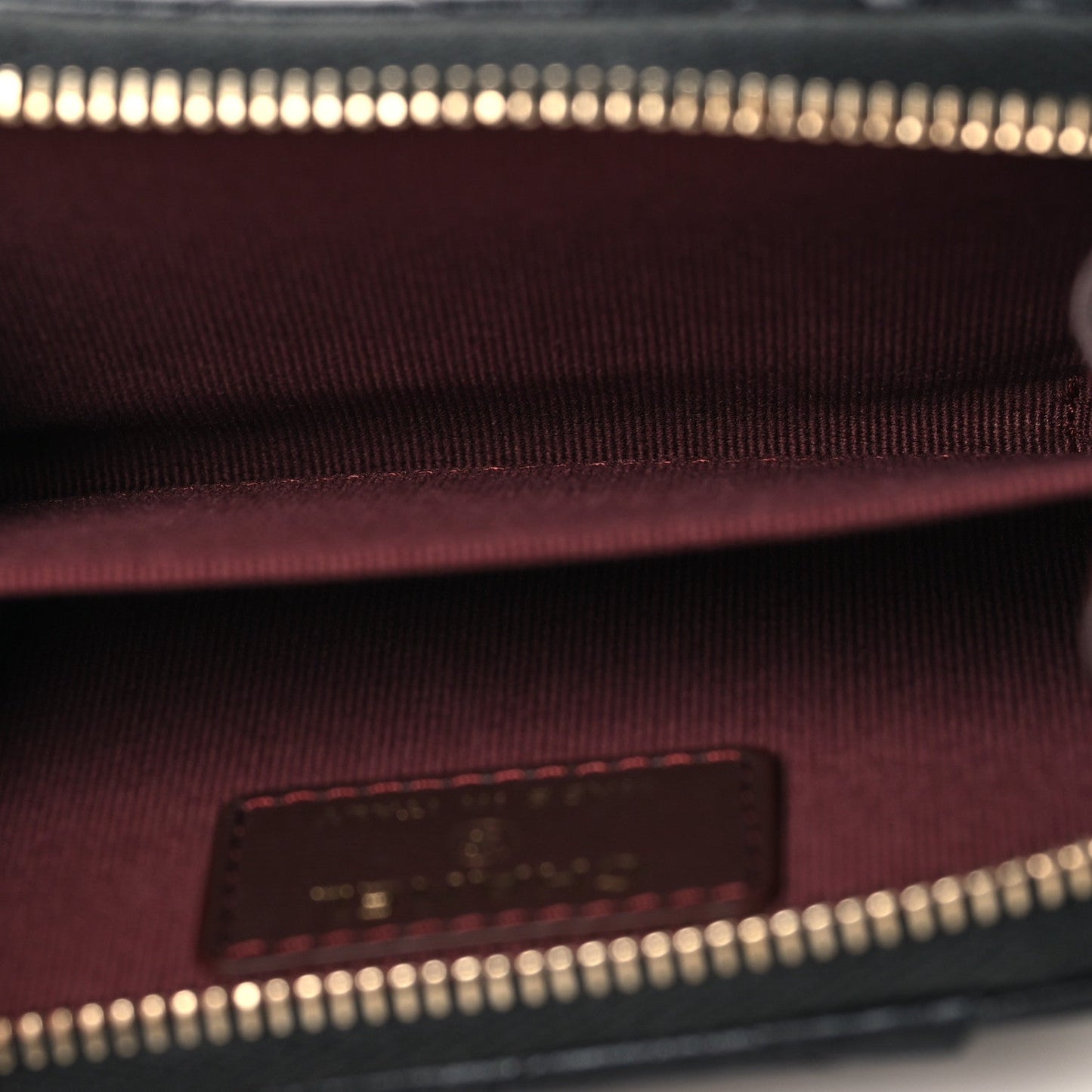 Caviar Quilted Zip Card Holder Black